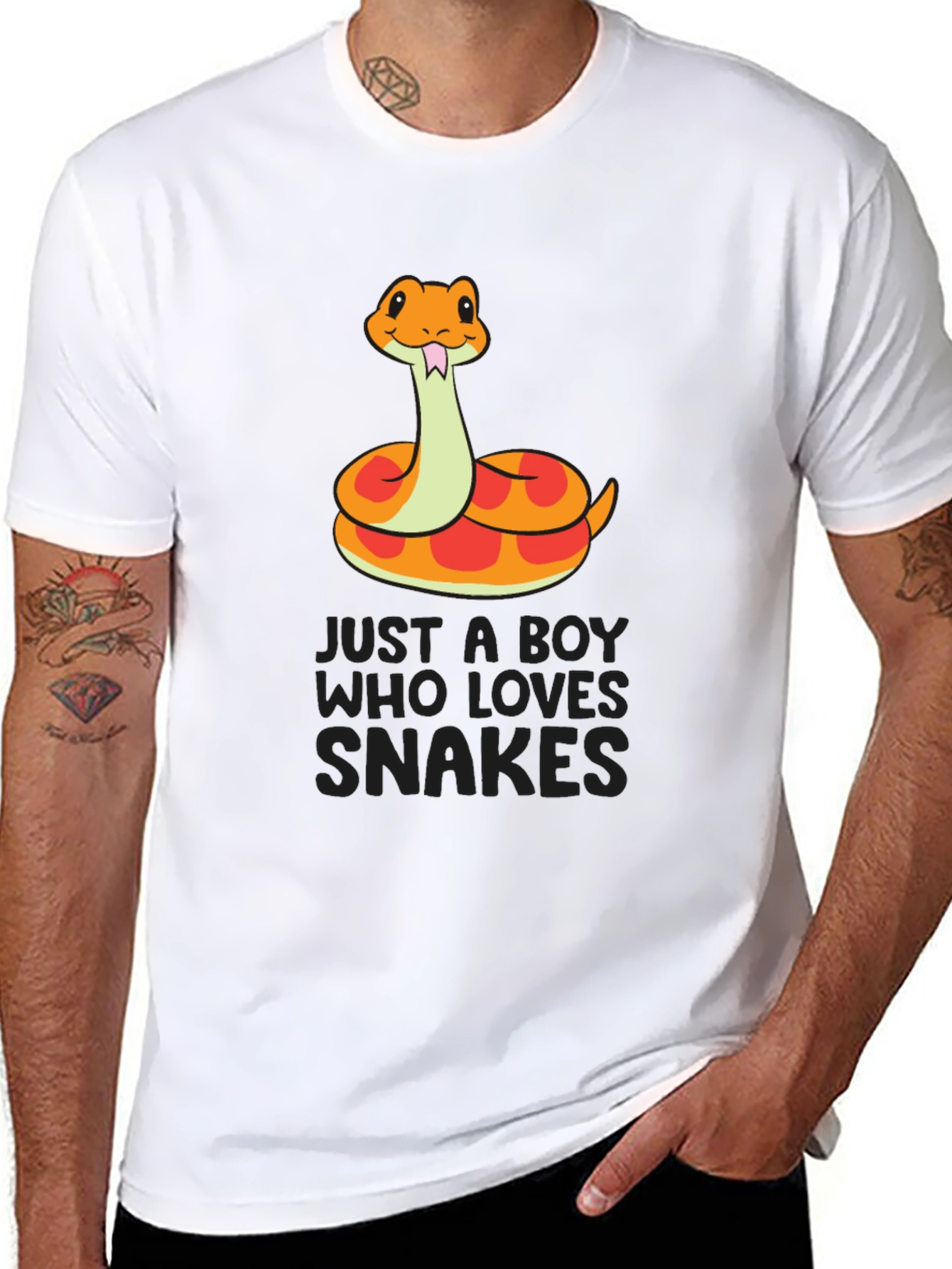 Boy Who Loves Snakes T-Shirt - Cute Snake Design