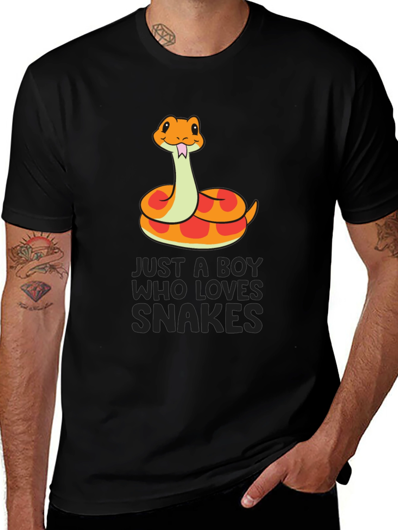 Boy Who Loves Snakes T-Shirt - Cute Snake Design