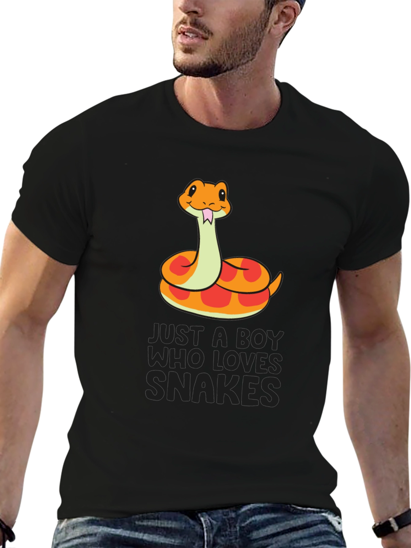 Boy Who Loves Snakes T-Shirt - Cute Snake Design
