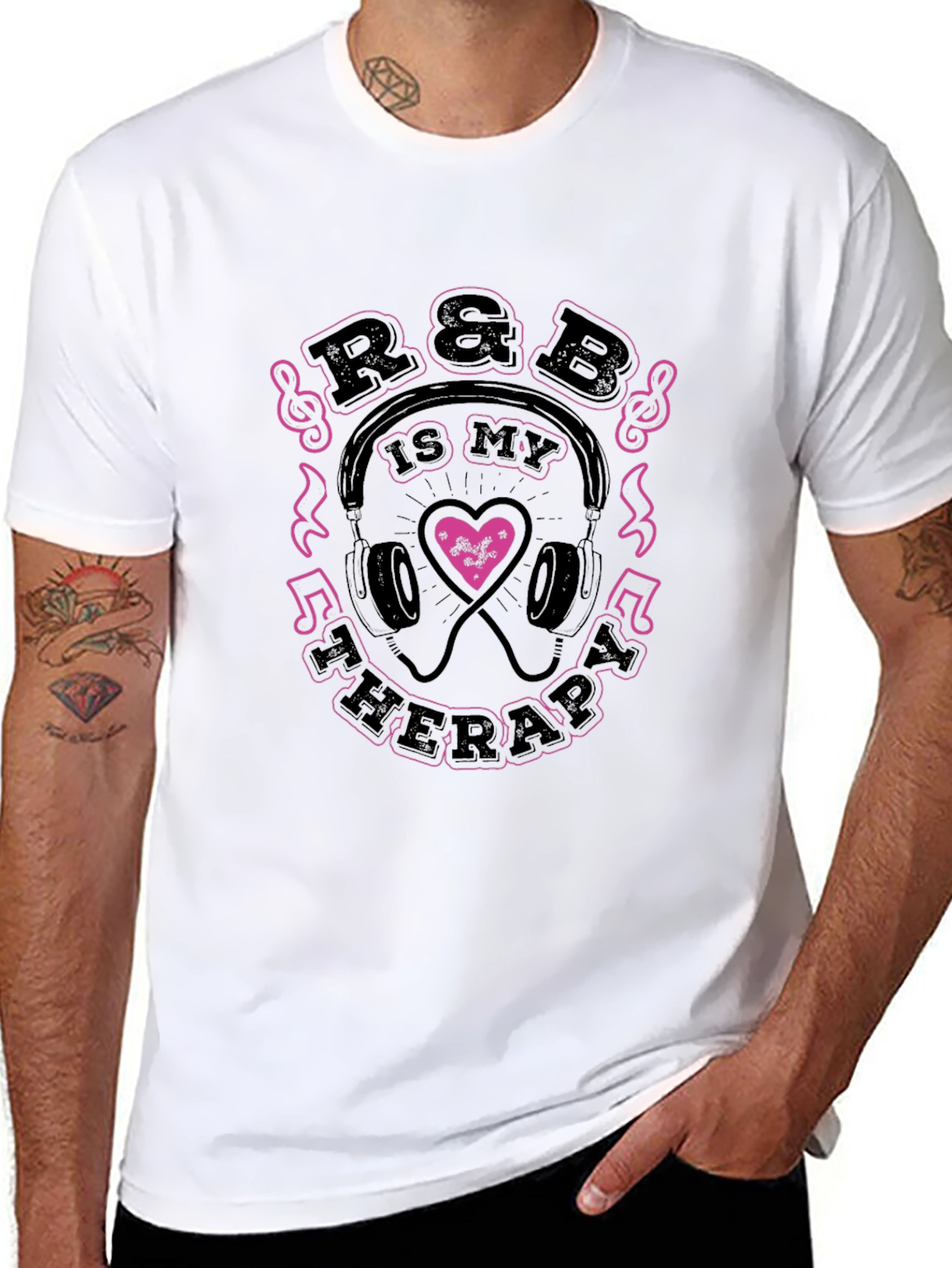 R&B Is My Therapy T-Shirt - Music Lover Tee