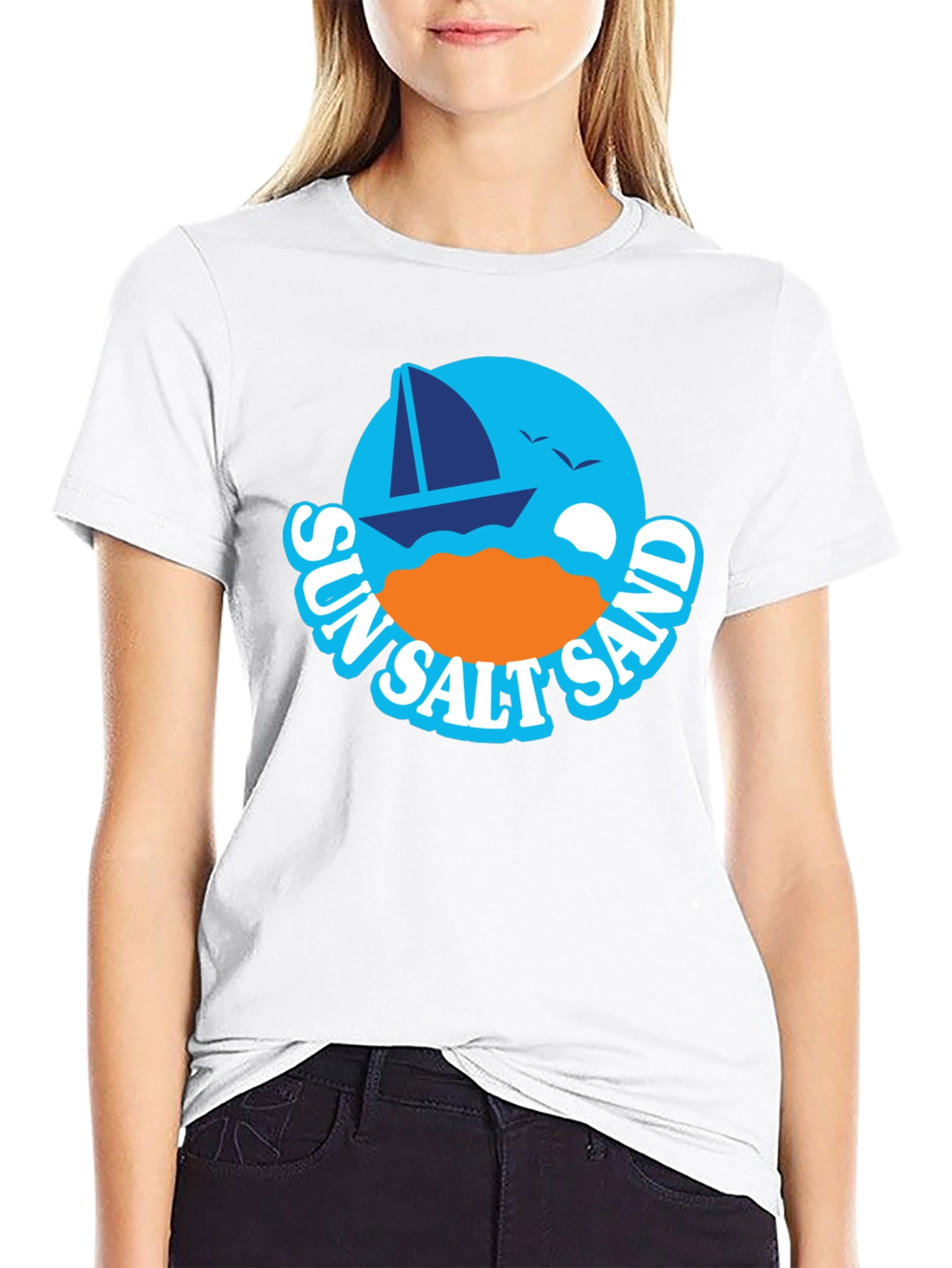 Sun Salt Sand Graphic T-Shirt - Black