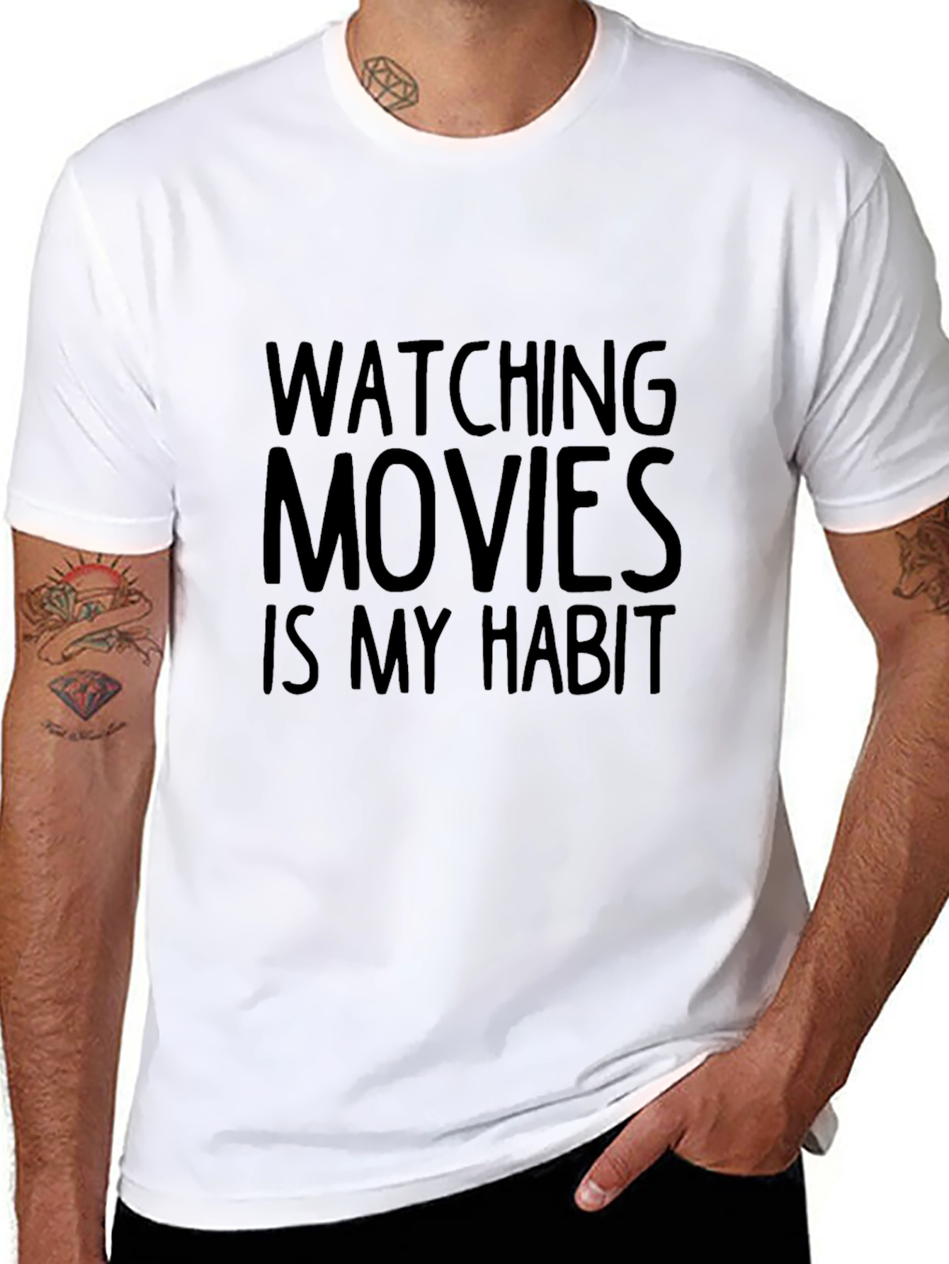 Watching Movies Is My Habit - Graphic Tee