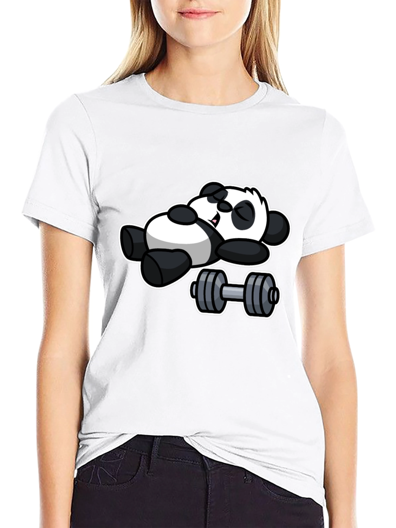Lazy Panda Gym T-Shirt - Black Cotton Tee