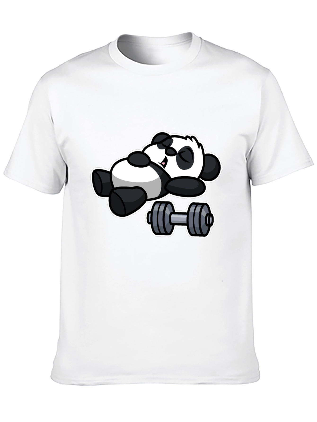 Lazy Panda Gym T-Shirt - Black Cotton Tee