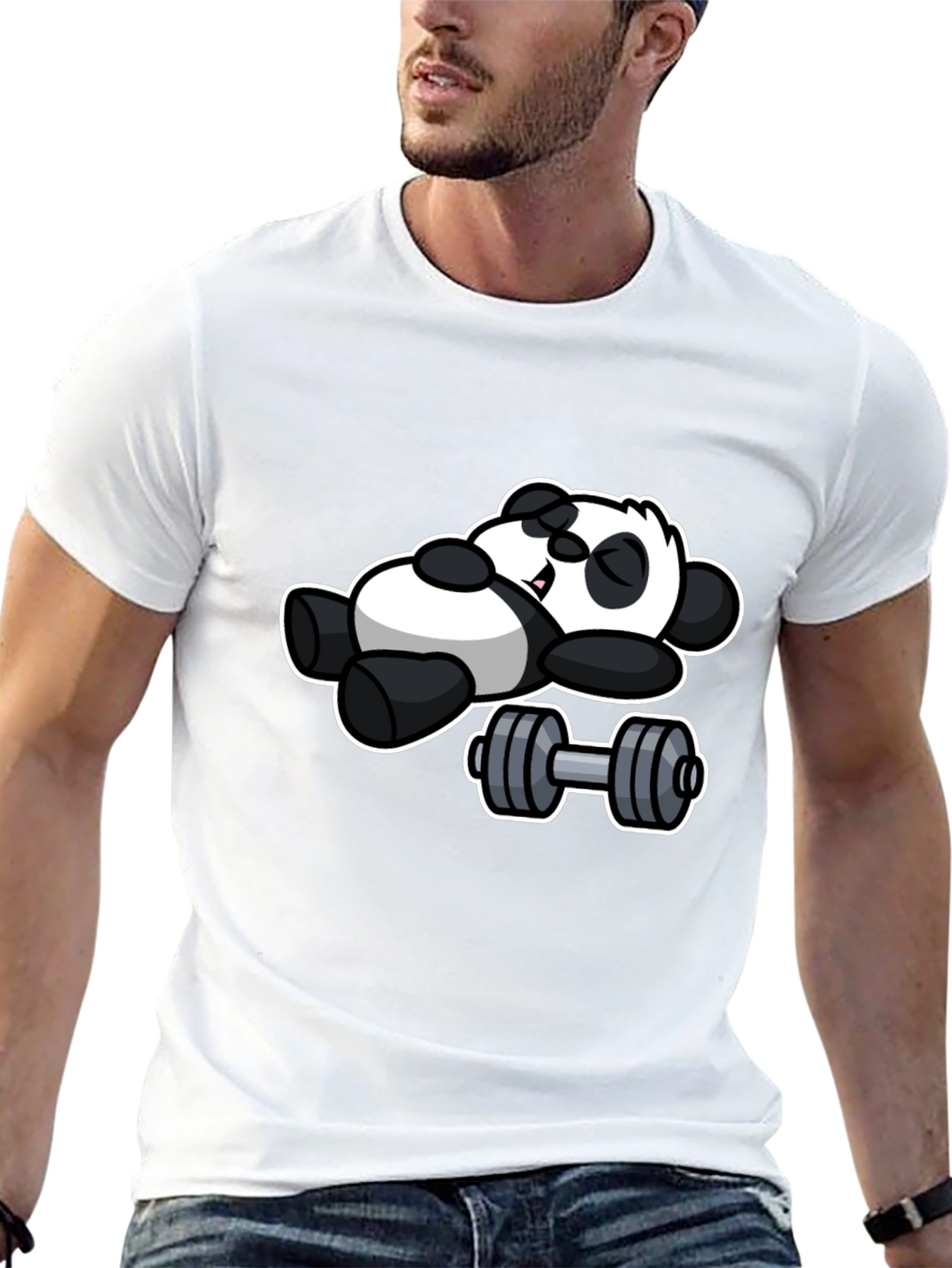 Lazy Panda Gym T-Shirt - Black Cotton Tee