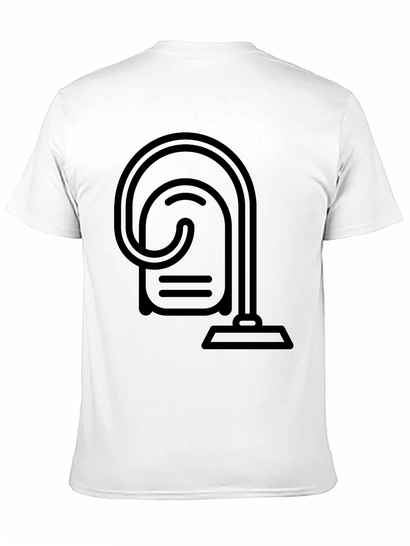 Modern Vacuum Graphic Tee - Stylish Black T-Shirt
