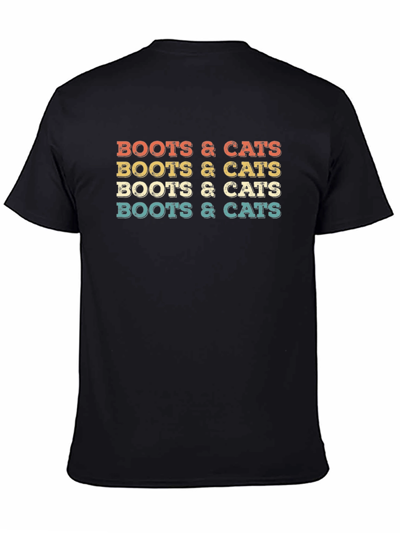 Boots and Cats Retro T-Shirt