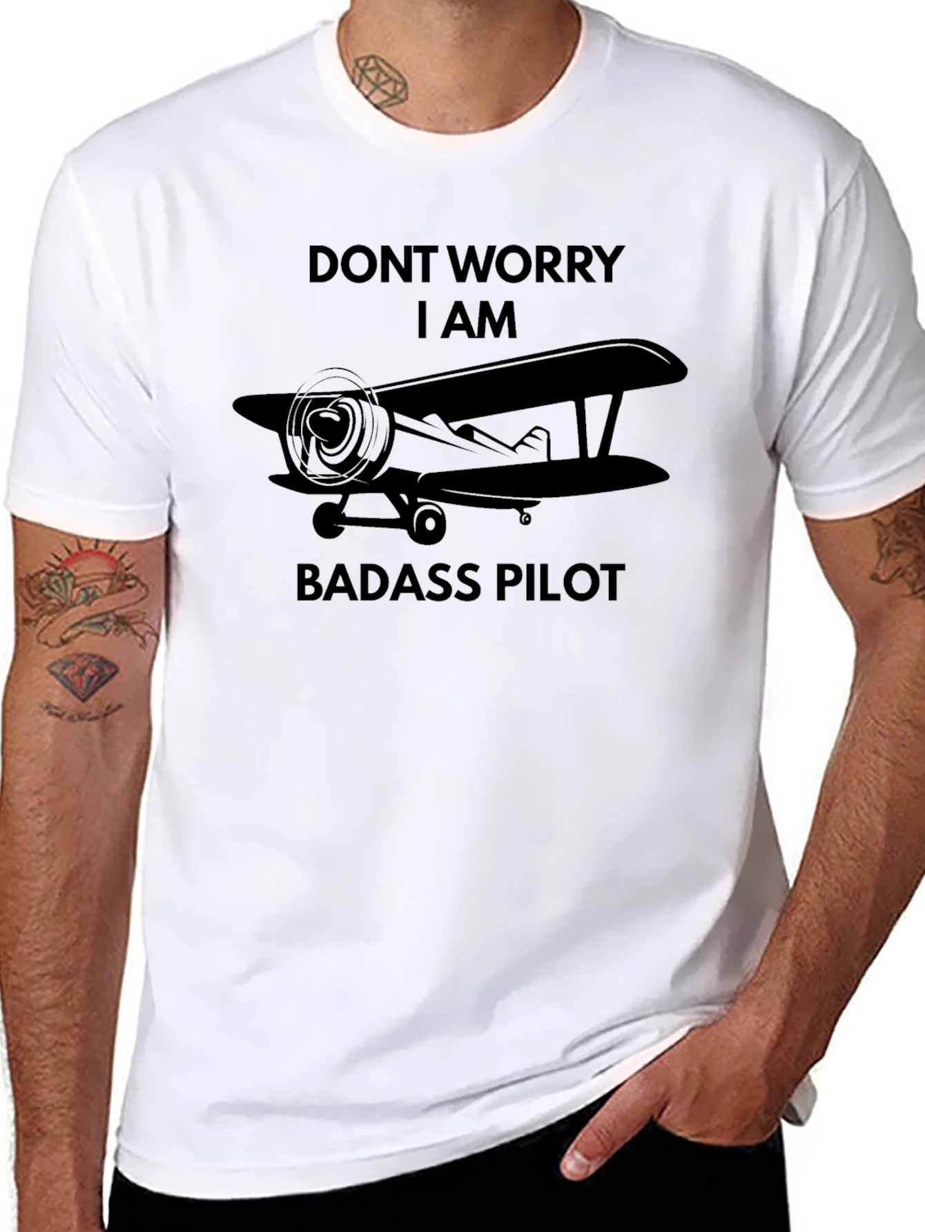 Badass Pilot T-Shirt - Fly High in Style