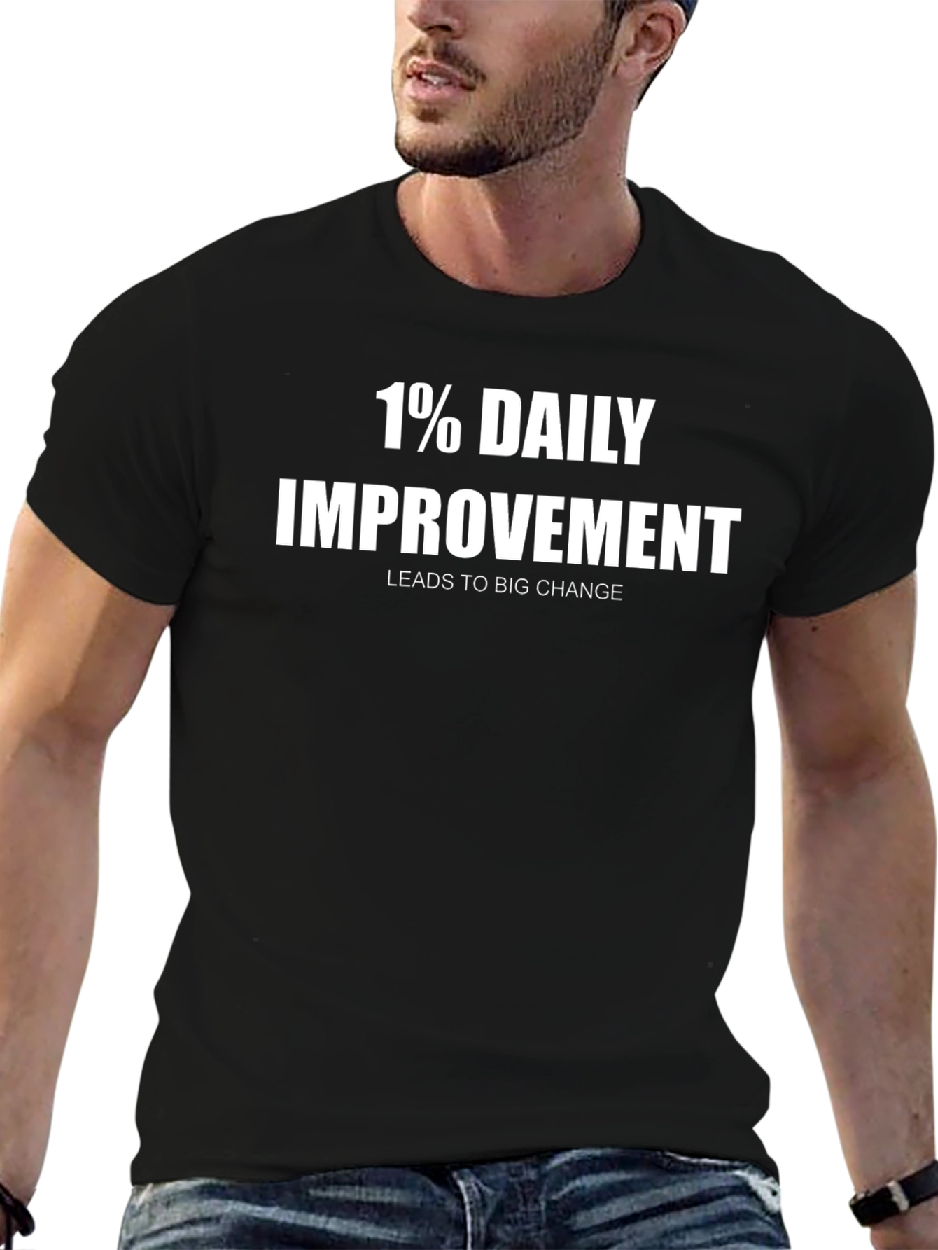 1% Daily Improvement T-Shirt - Motivational Tee