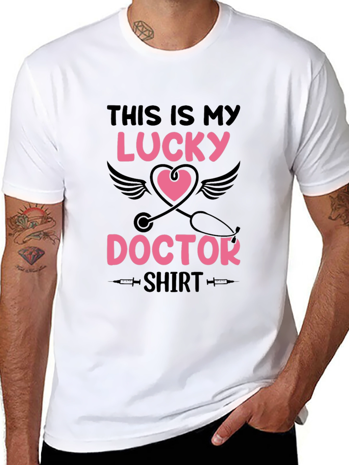 Lucky Doctor Shirt - Novelty Graphic Tee