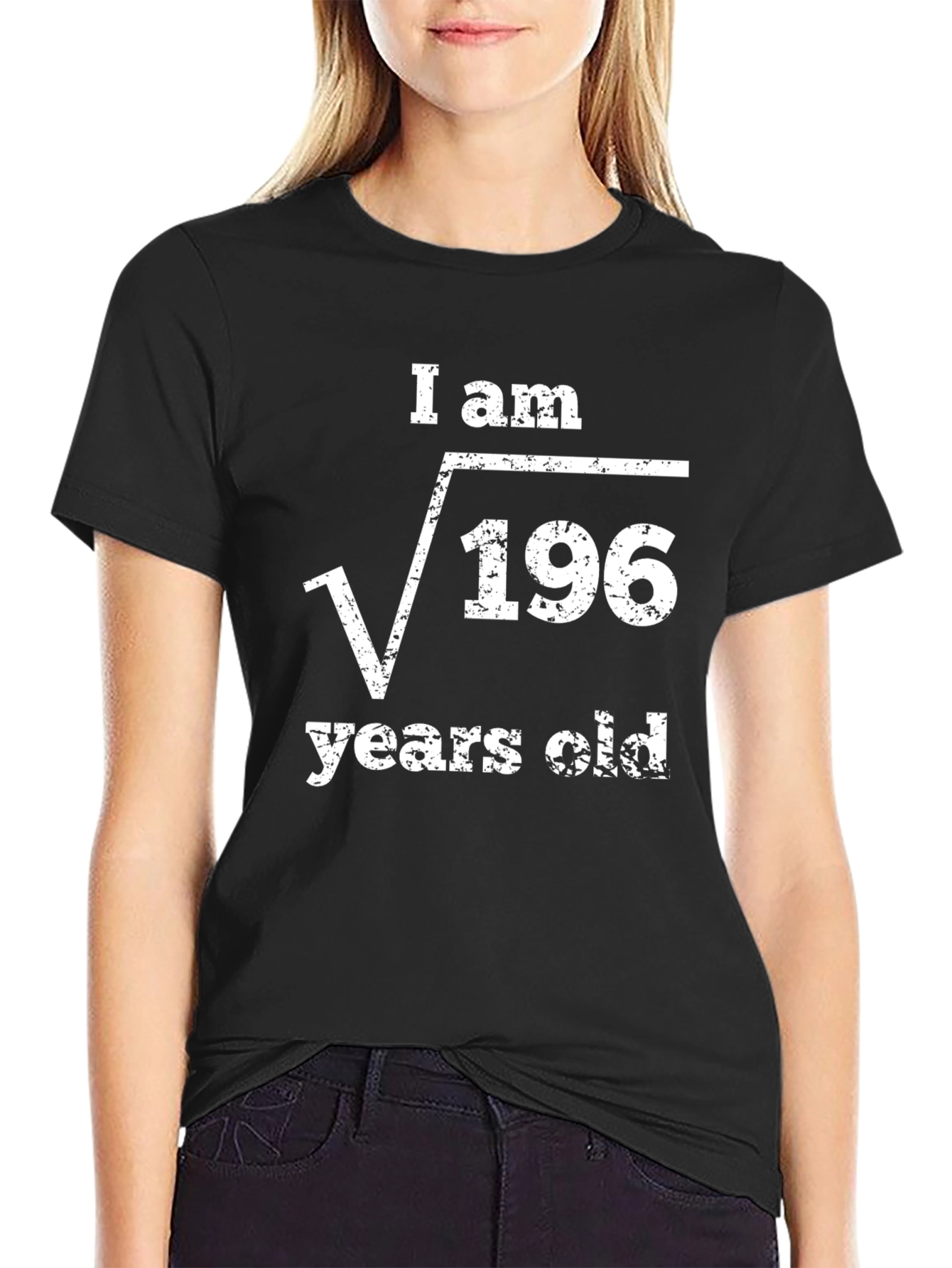 Funny Math Birthday T-Shirt - Square Root of 196
