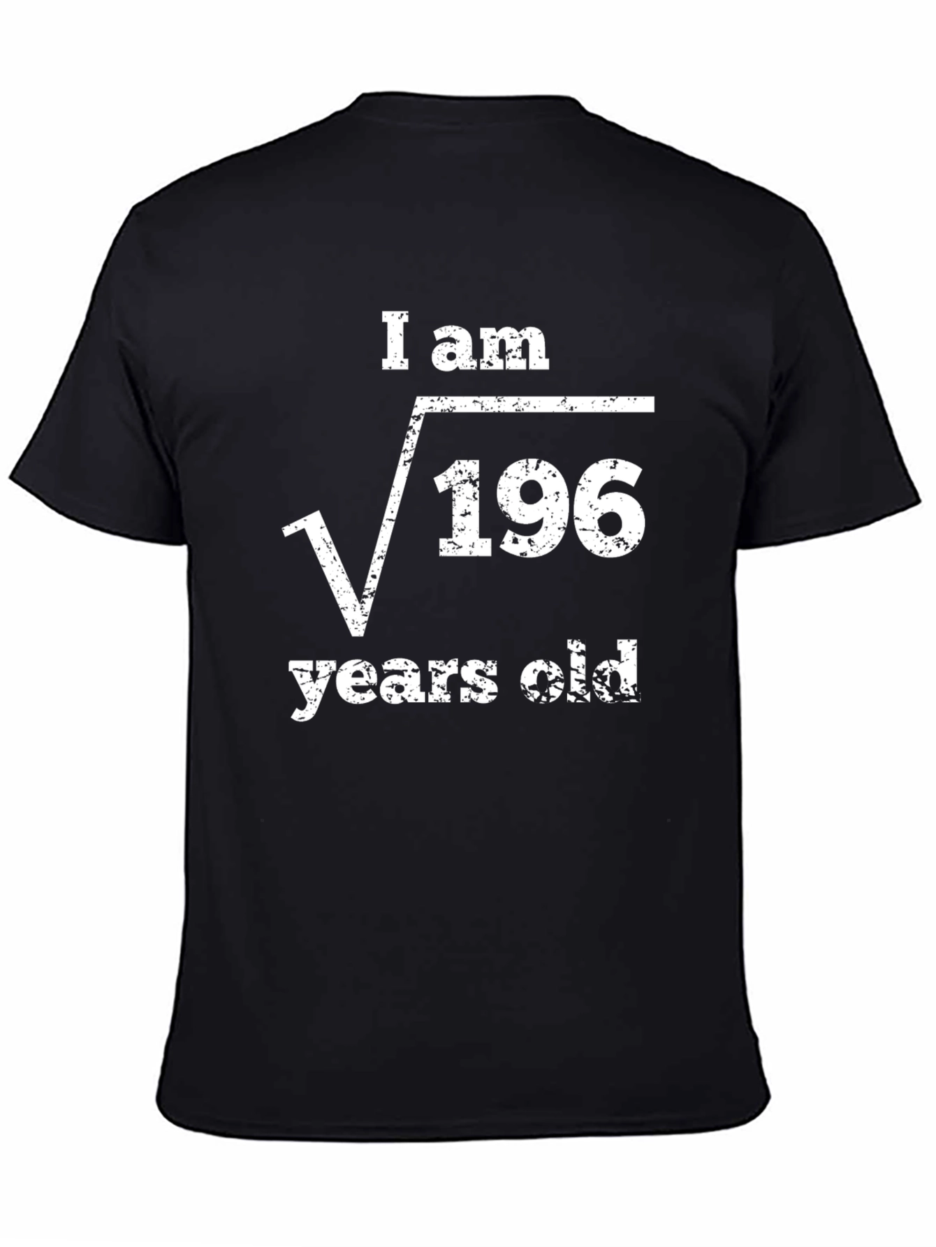 Funny Math Birthday T-Shirt - Square Root of 196