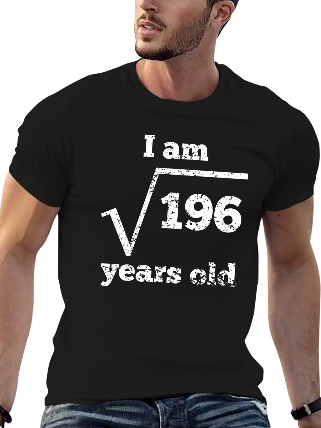 Funny Math Birthday T-Shirt - Square Root of 196
