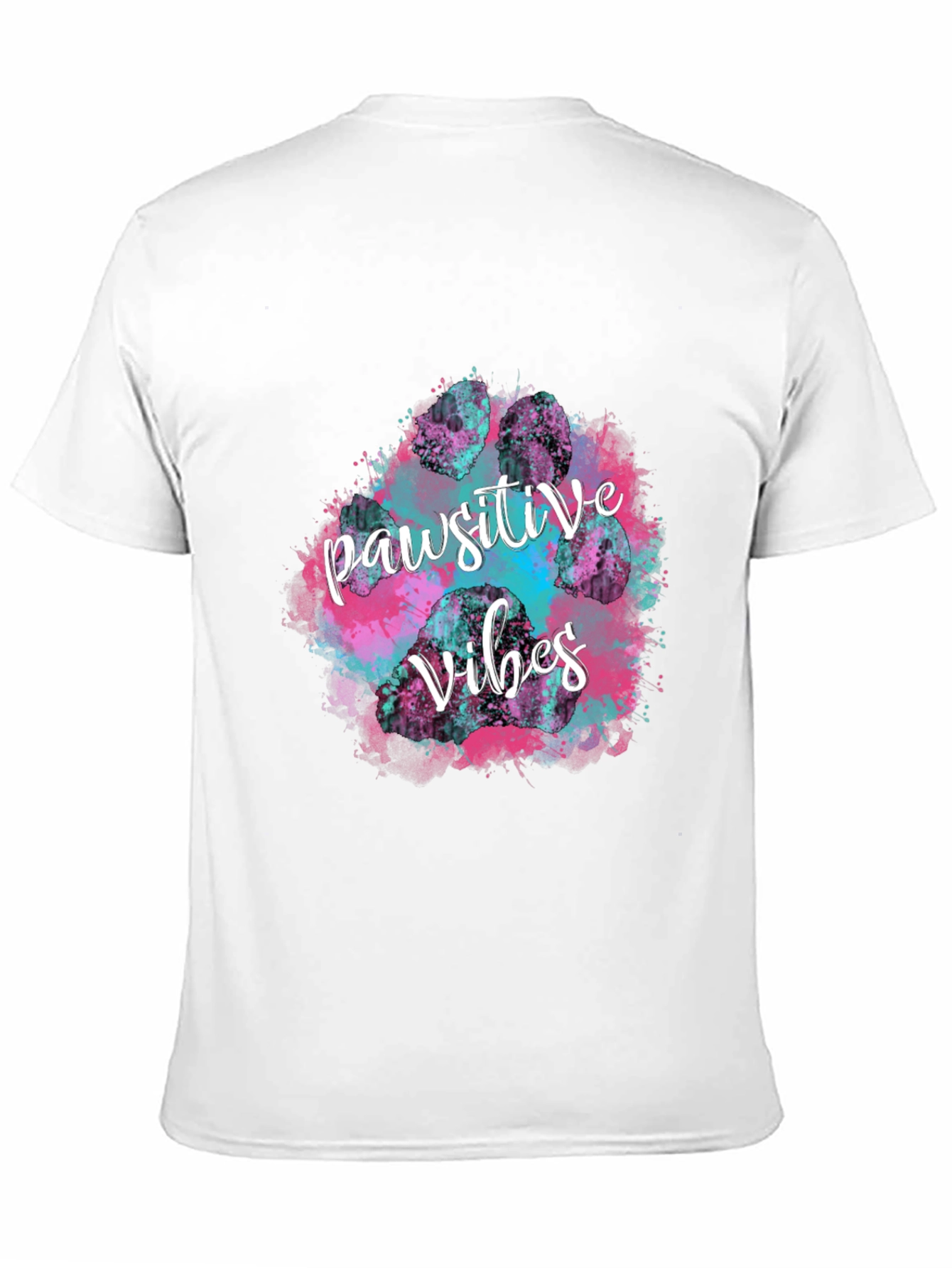 Pawsitive Vibes Graphic Tee - Trendy Black T-Shirt