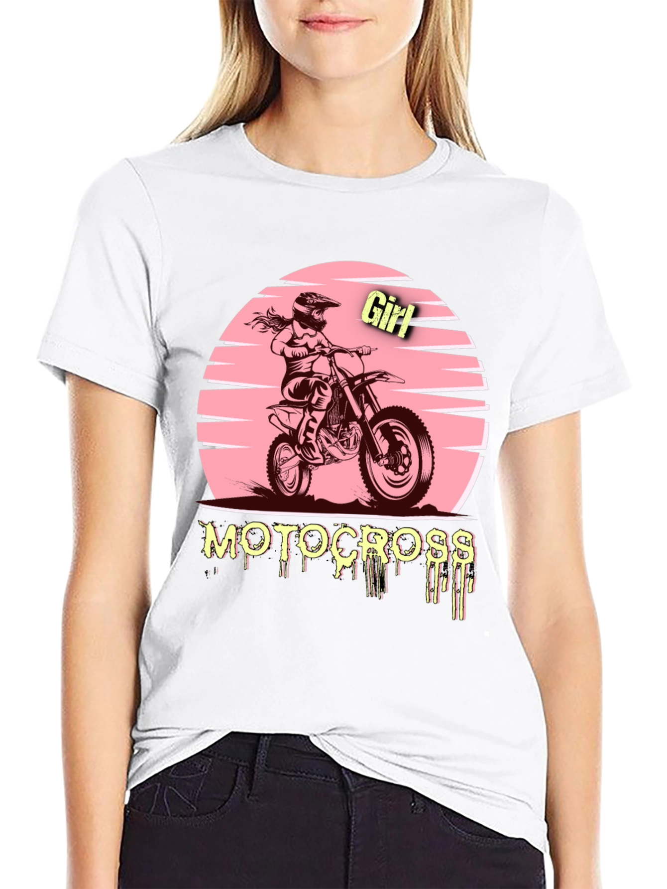Motocross Girl Tee - Ride in Style!