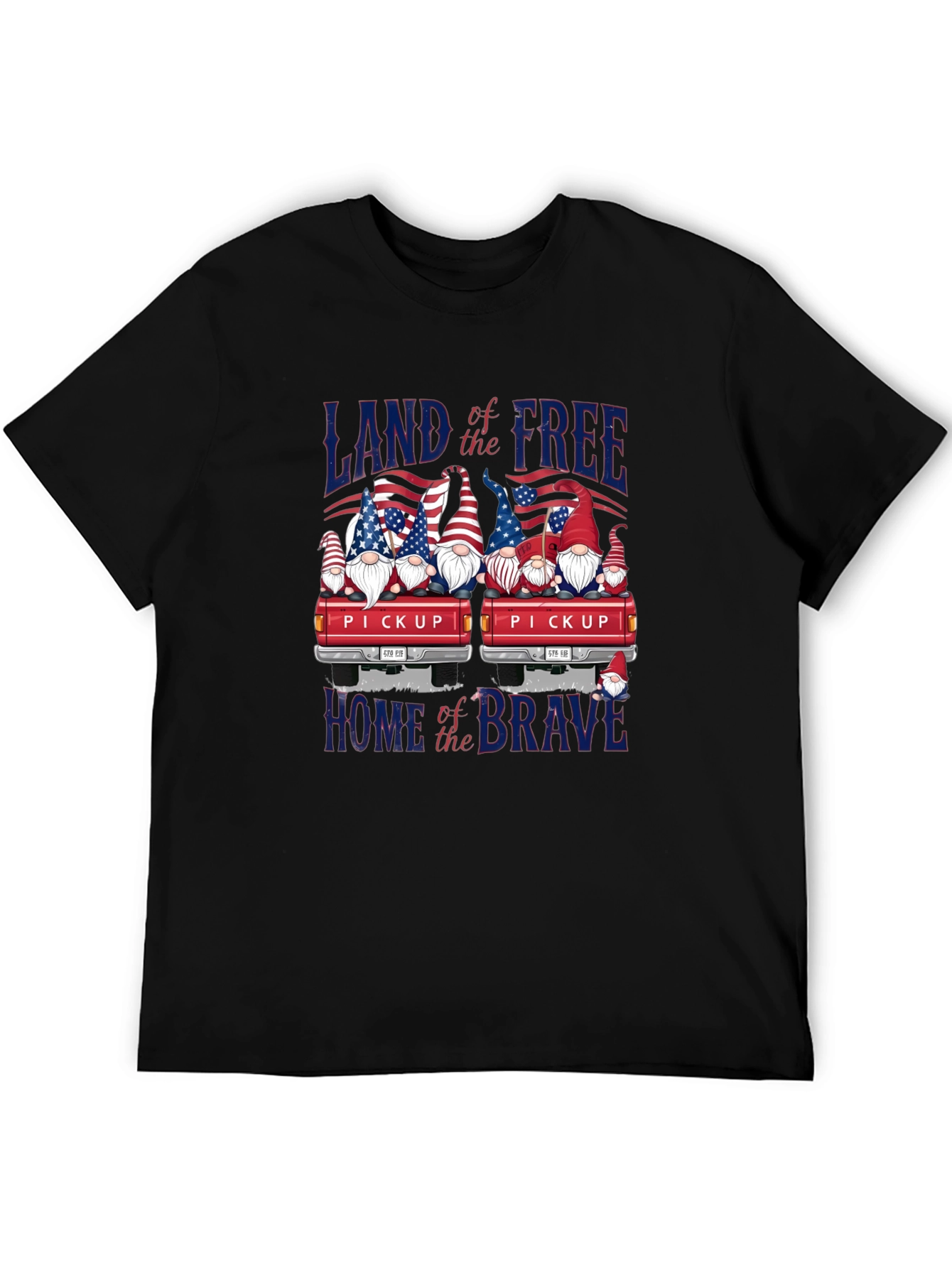 Patriotic Gnome Pickup Truck T-Shirt