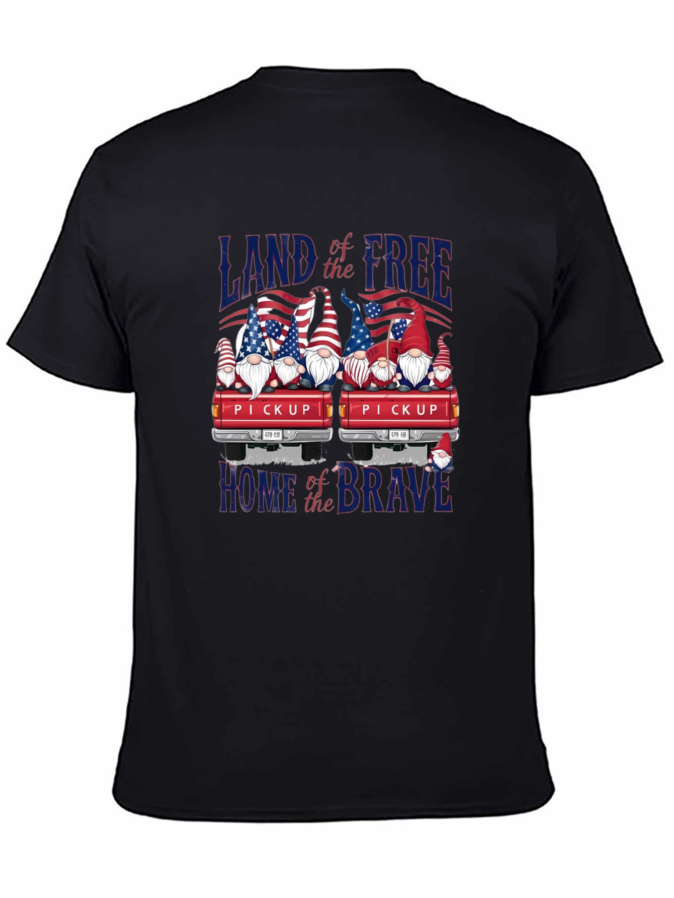 Patriotic Gnome Pickup Truck T-Shirt