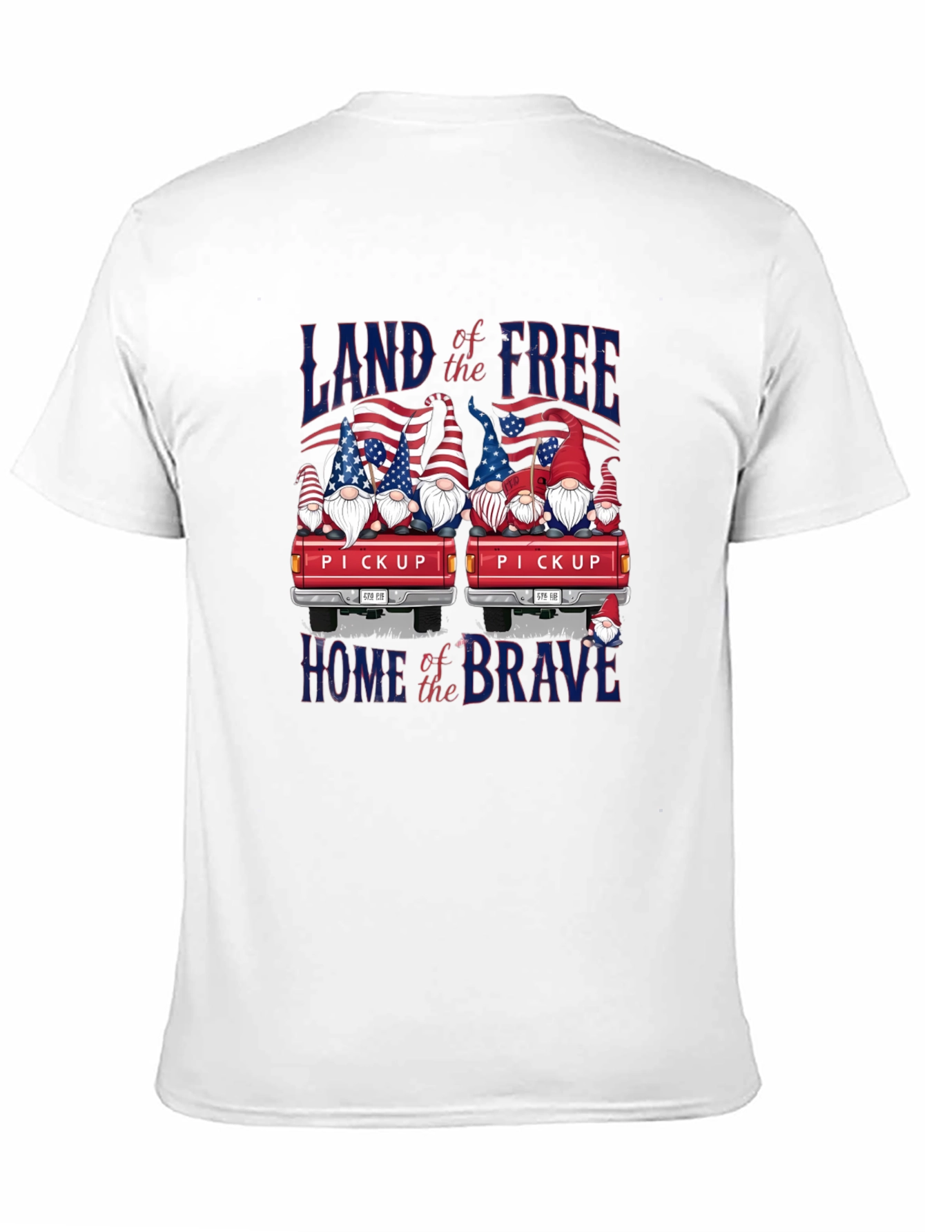 Patriotic Gnome Pickup Truck T-Shirt