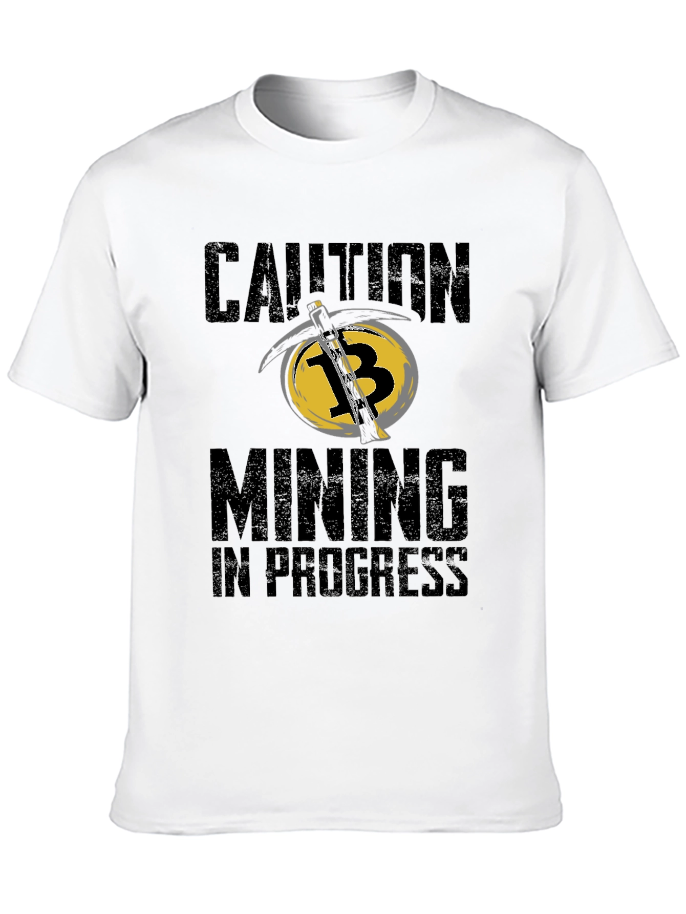 Caution Bitcoin Mining In Progress T-Shirt