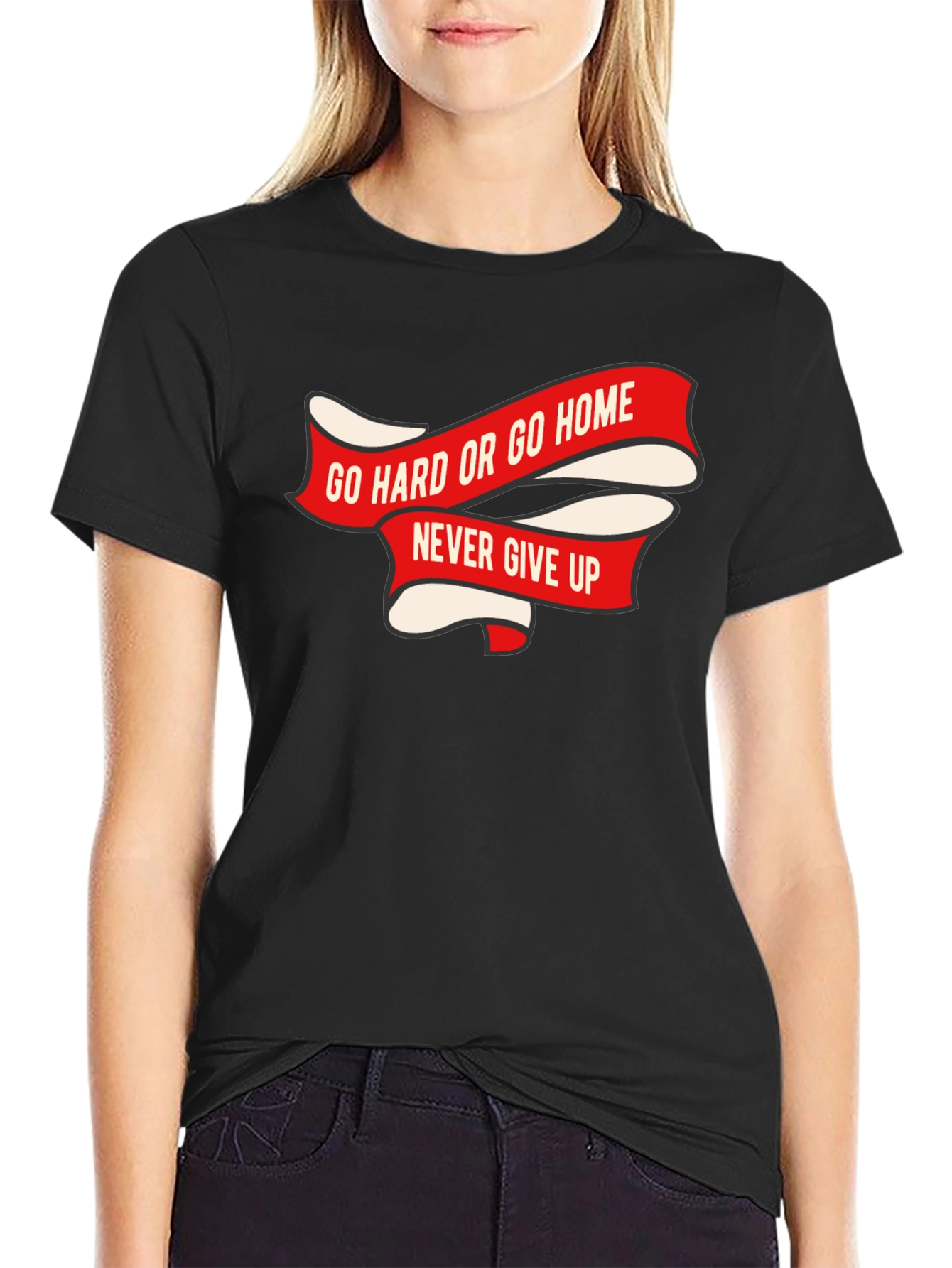 Go Hard or Go Home Black T-Shirt