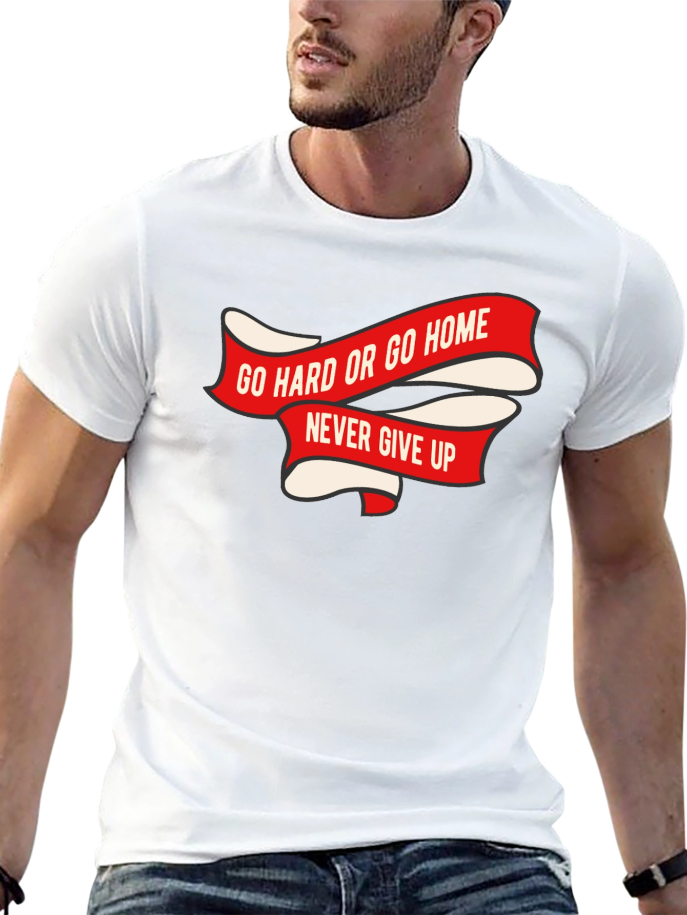 Go Hard or Go Home Black T-Shirt