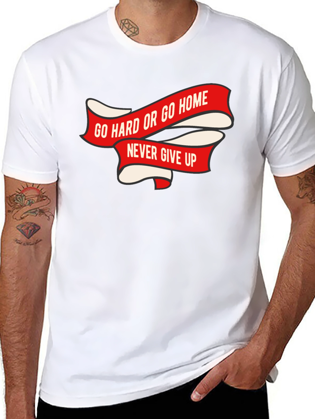 Go Hard or Go Home Black T-Shirt