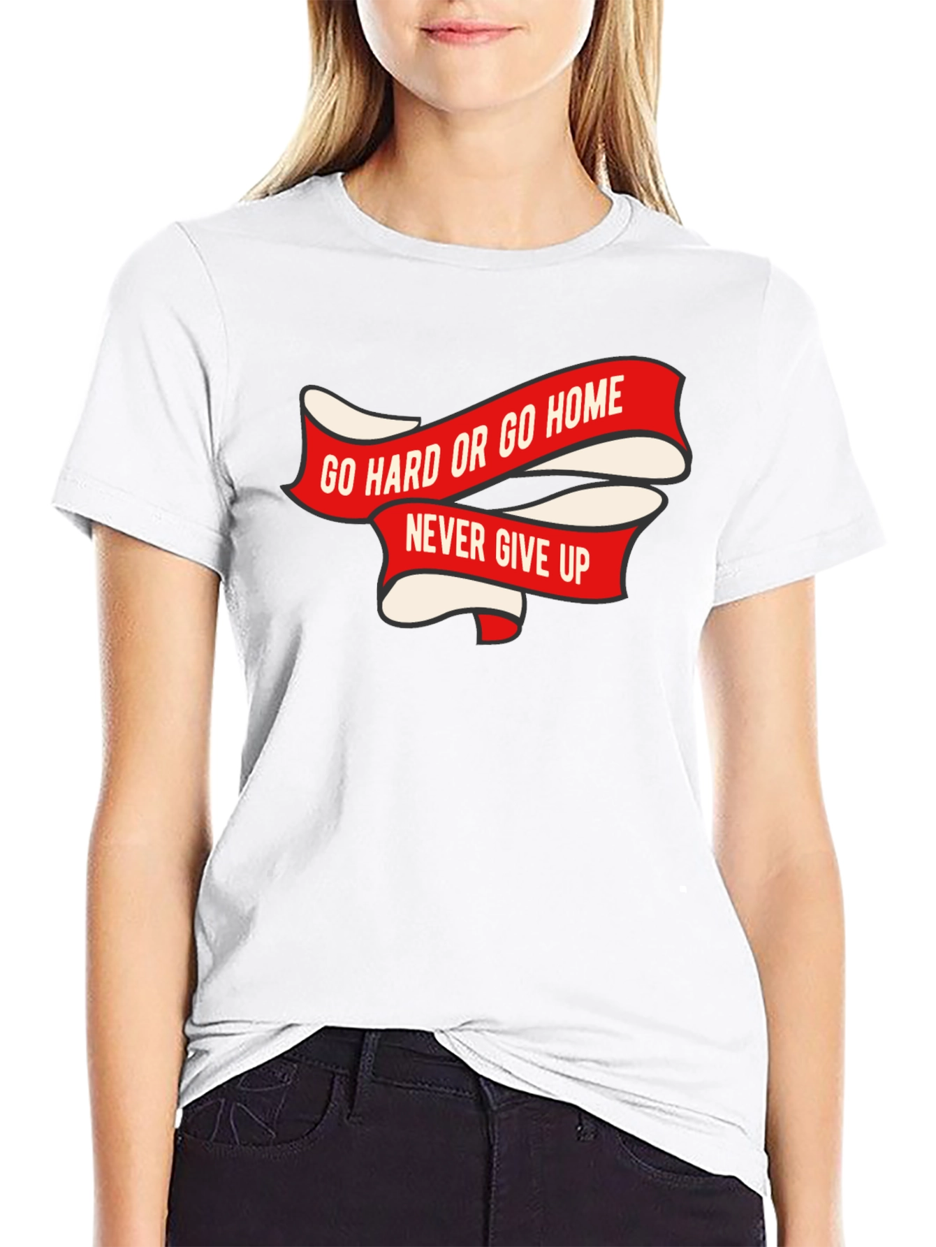 Go Hard or Go Home Black T-Shirt