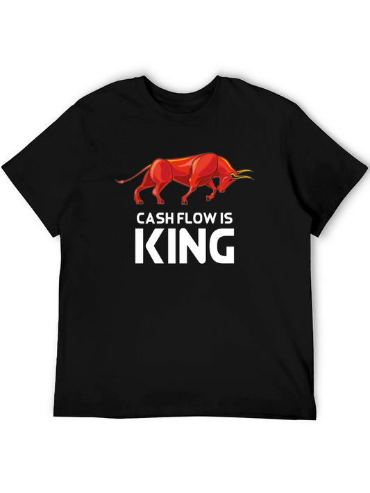Cash Flow is King Bull T-Shirt - Investment Apparel