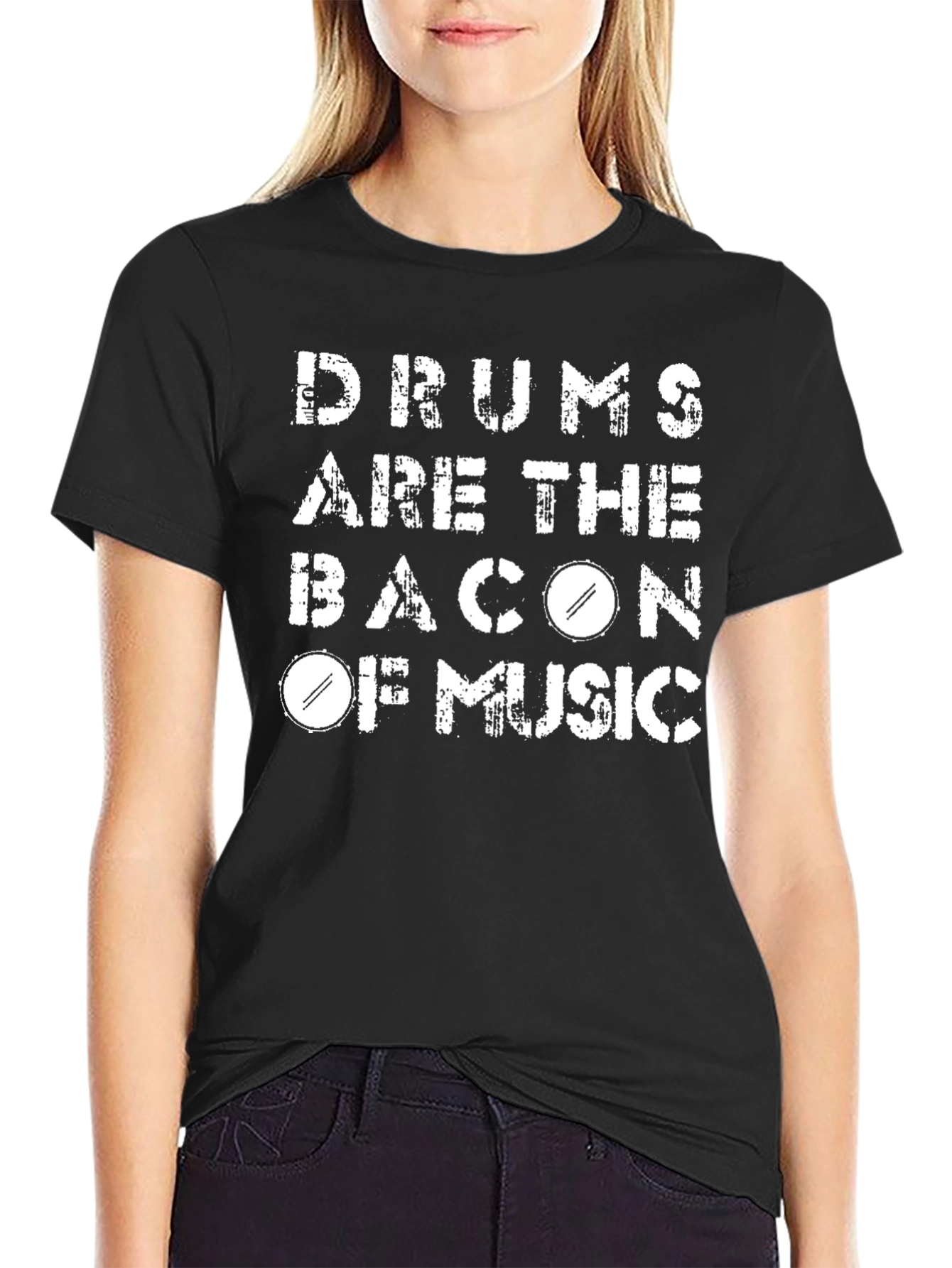 Drums are the Bacon of Music Graphic Tee