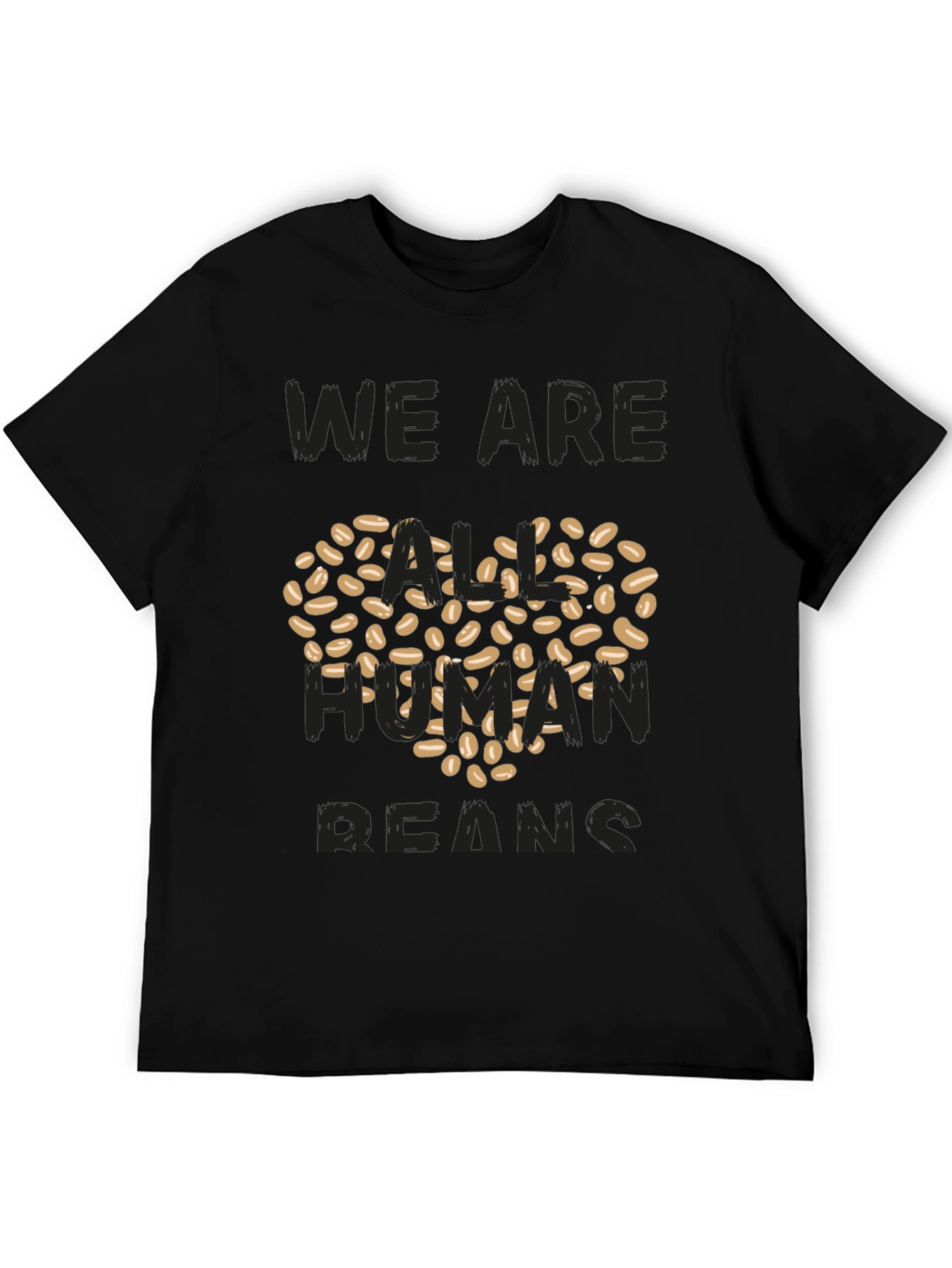 Human Beans T-Shirt - Heart Made of Coffee Beans