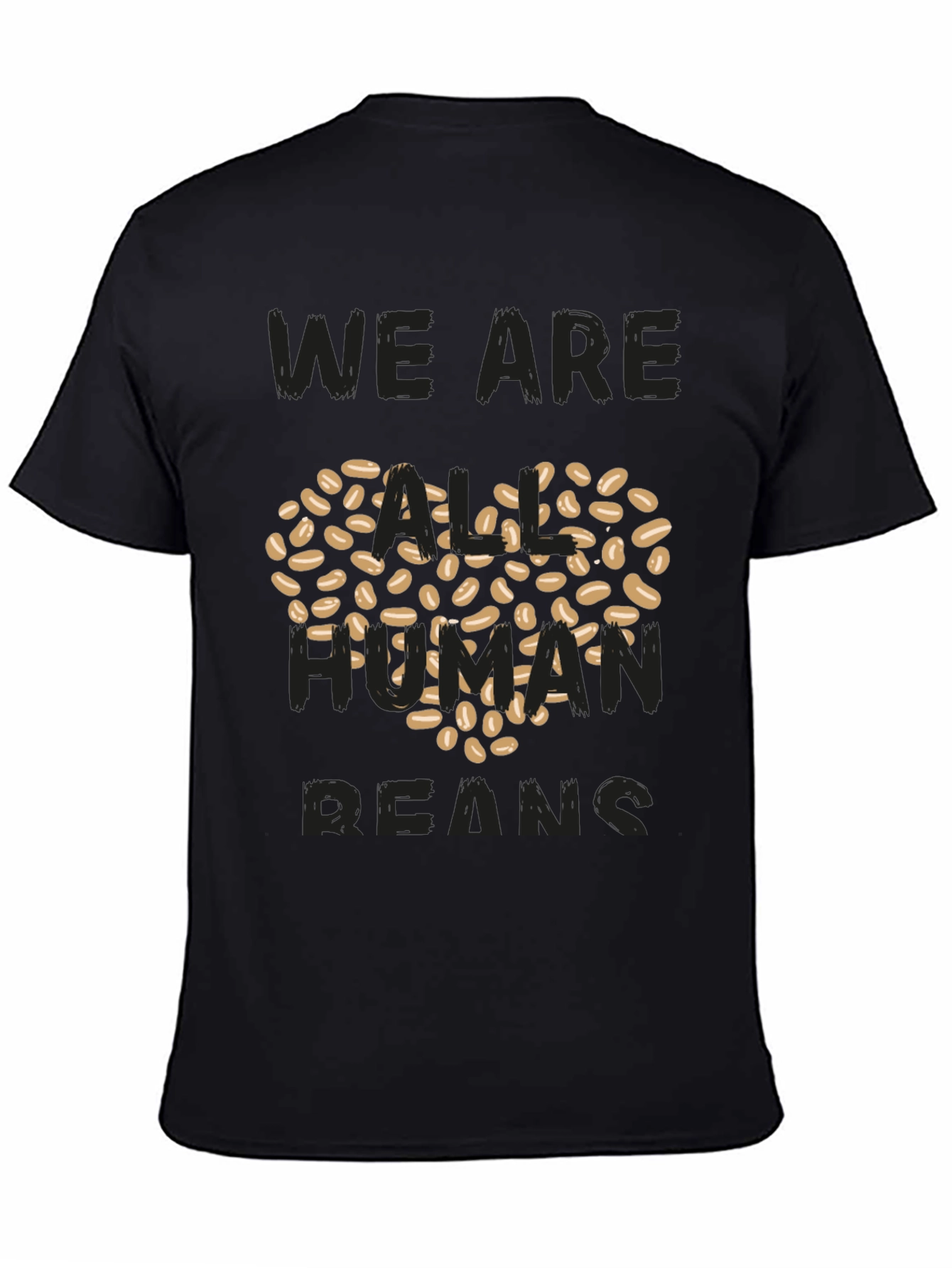 Human Beans T-Shirt - Heart Made of Coffee Beans