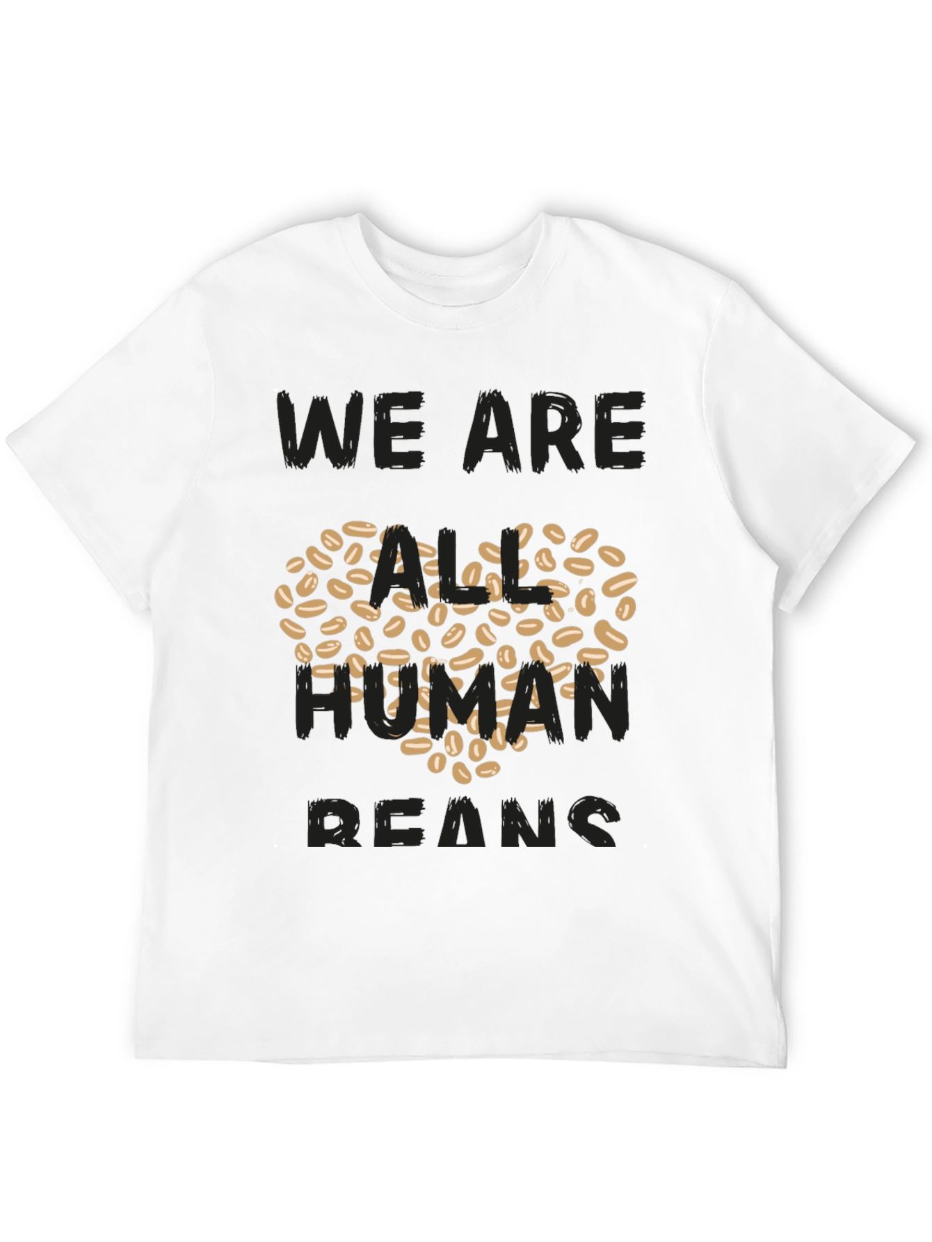 Human Beans T-Shirt - Heart Made of Coffee Beans