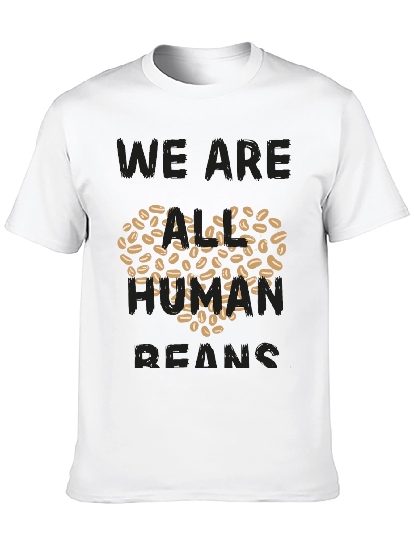 Human Beans T-Shirt - Heart Made of Coffee Beans