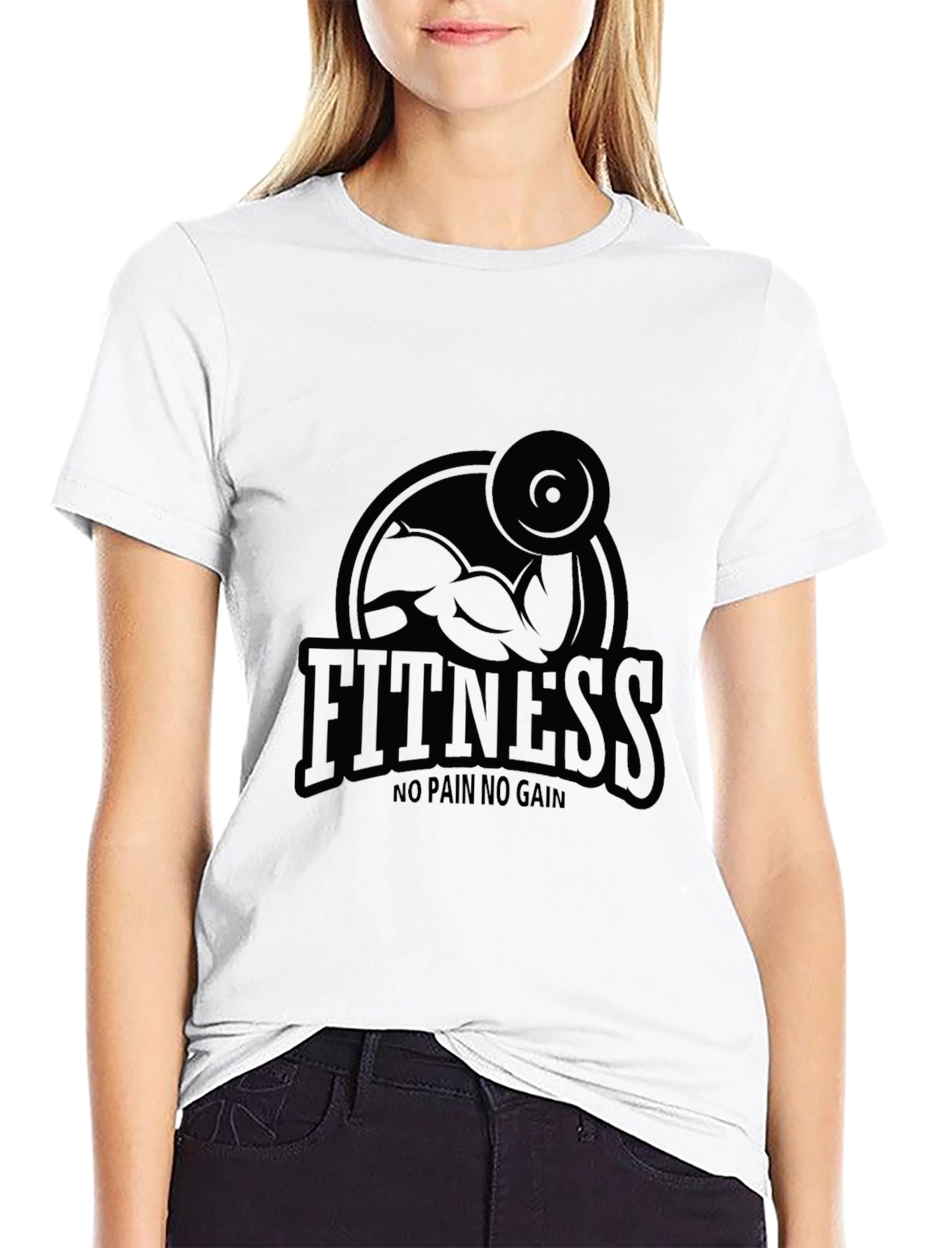Fitness Graphic Tee - No Pain No Gain