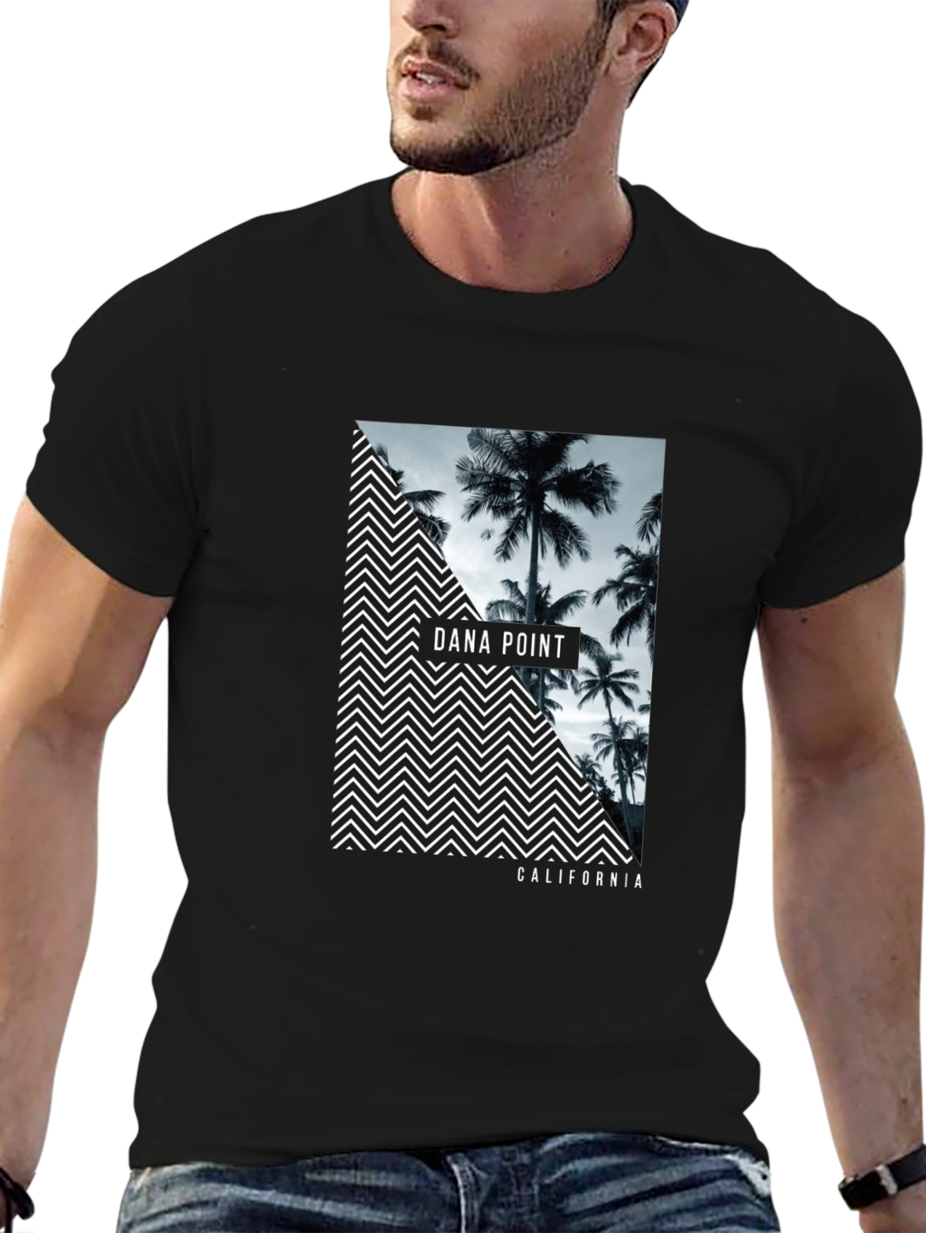Dana Point California Graphic T-Shirt - Black