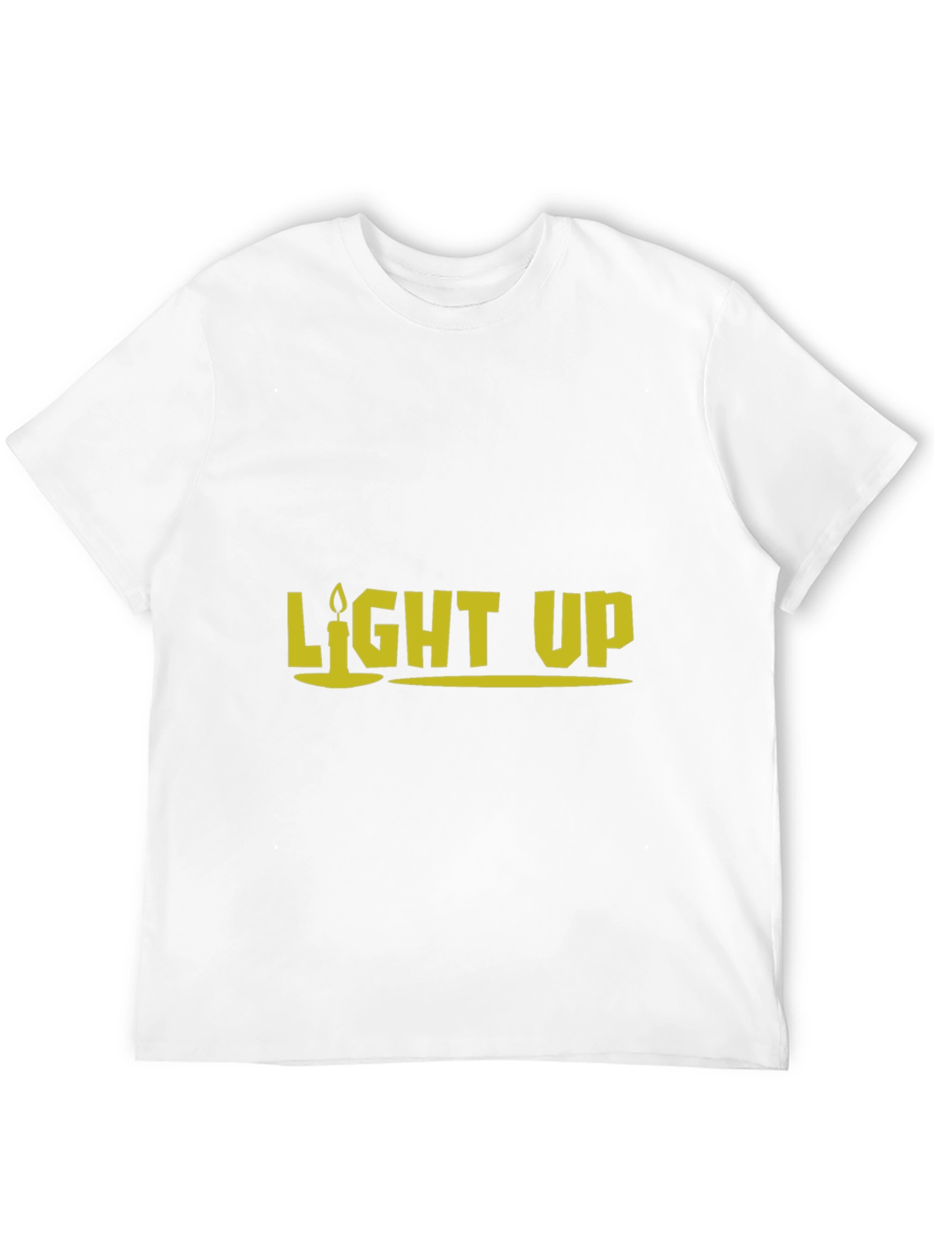Light Up Graphic Tee - Black Cotton T-Shirt