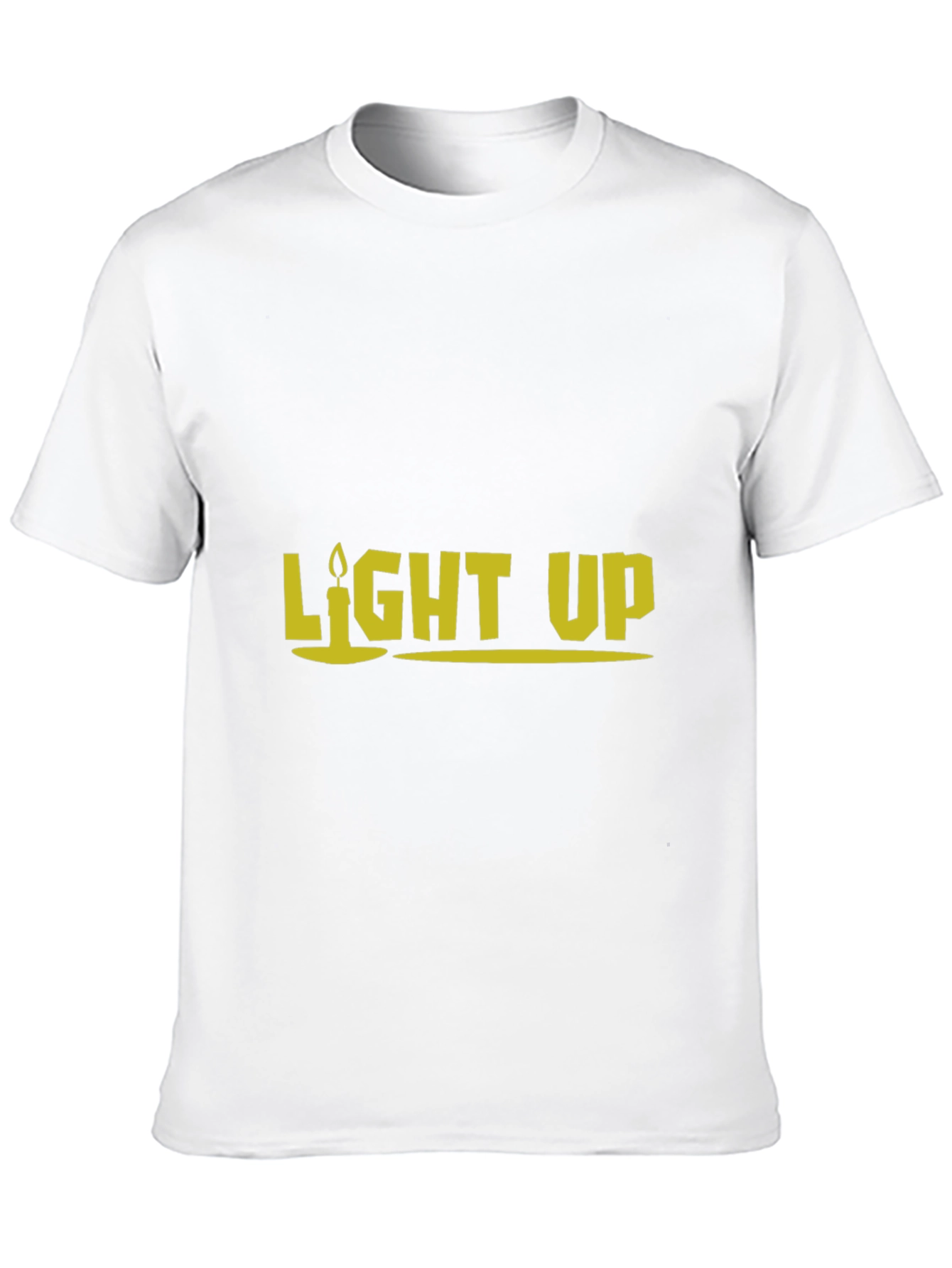 Light Up Graphic Tee - Black Cotton T-Shirt