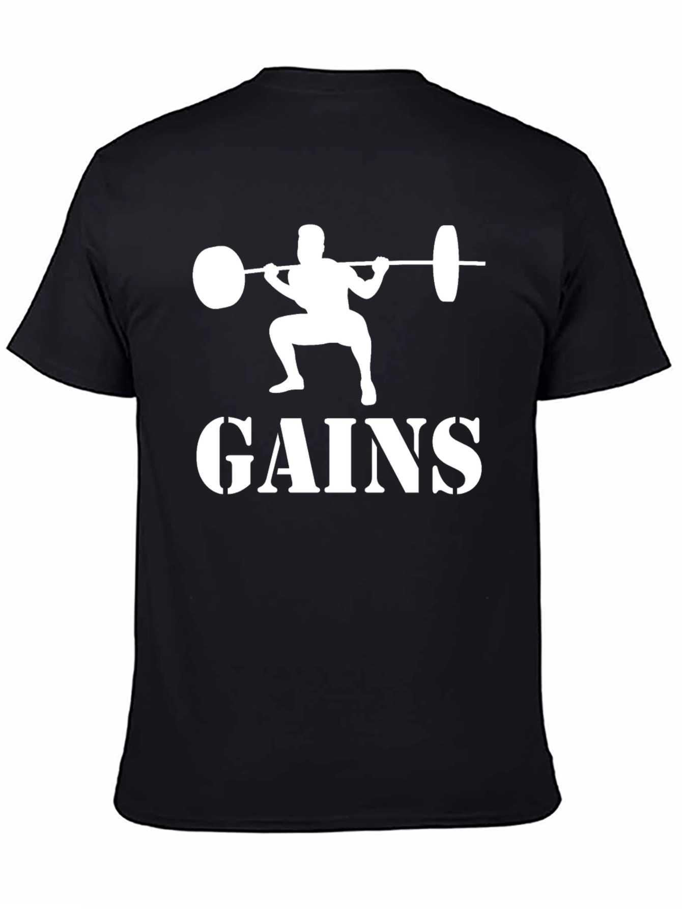 Gains T-Shirt: Weightlifting Gym Apparel