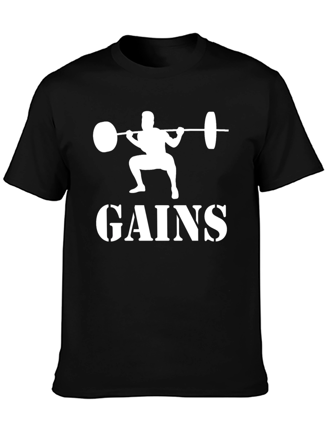 Gains T-Shirt: Weightlifting Gym Apparel