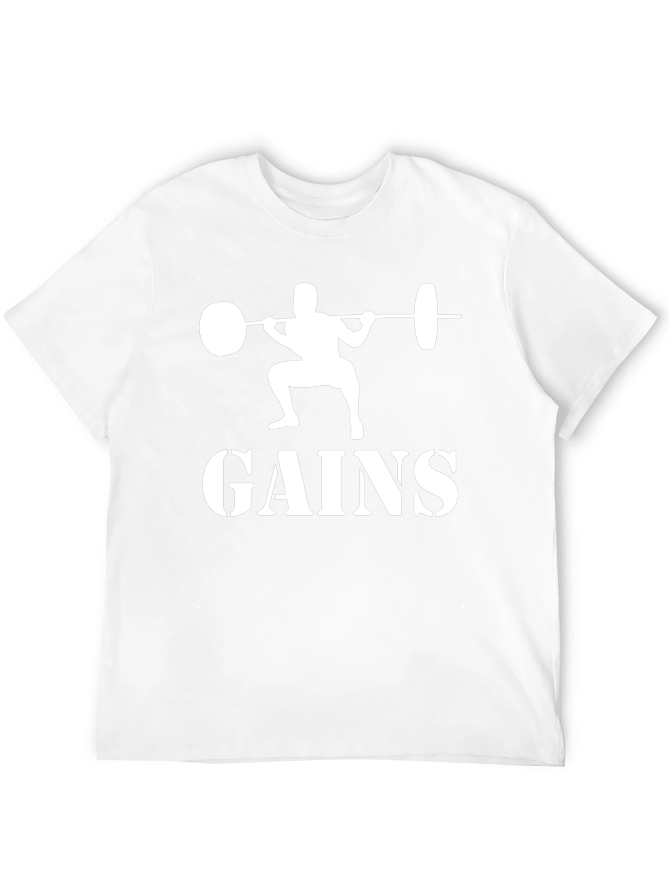 Gains T-Shirt: Weightlifting Gym Apparel