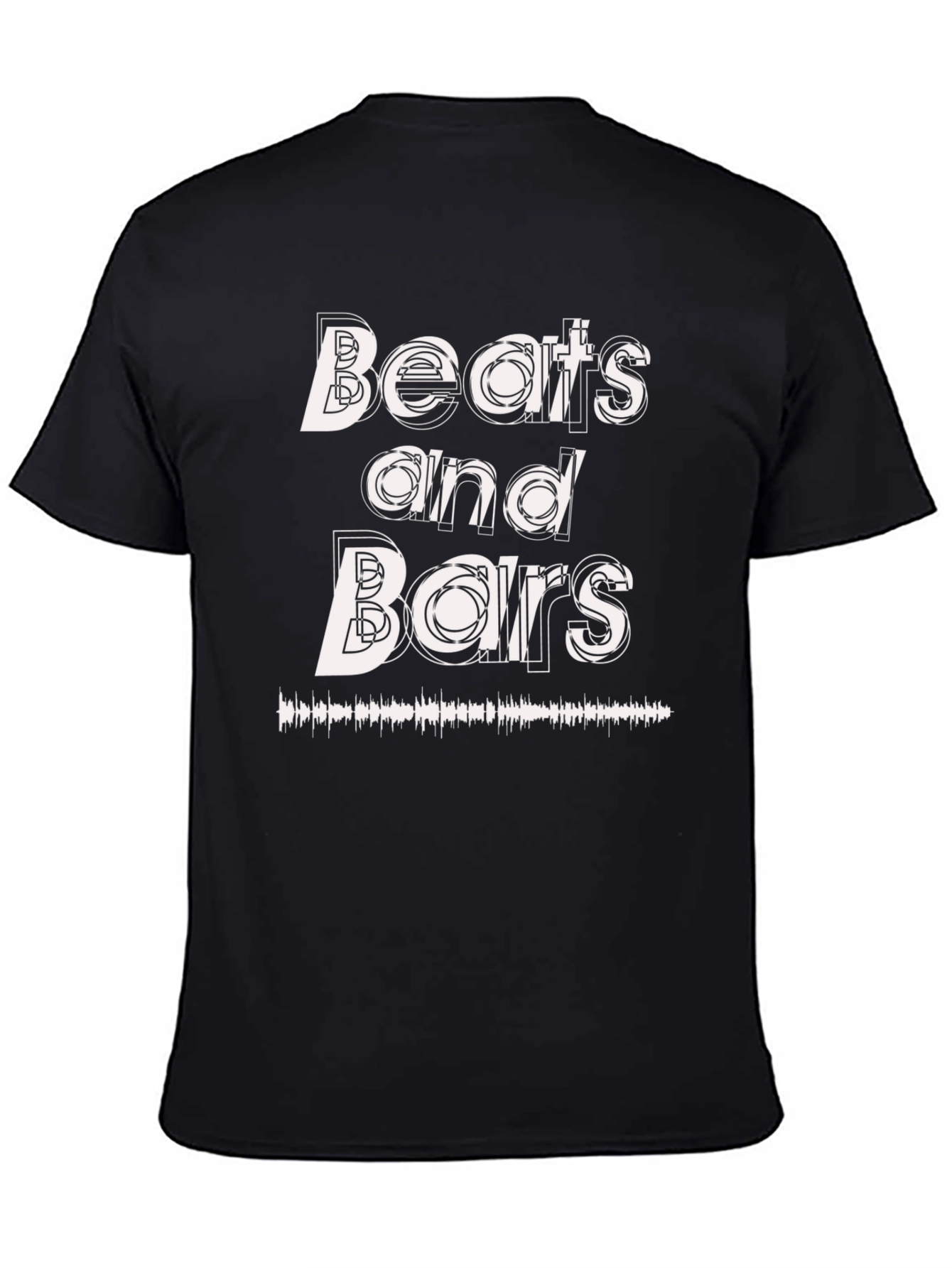 Beats and Bars Black Graphic Tee