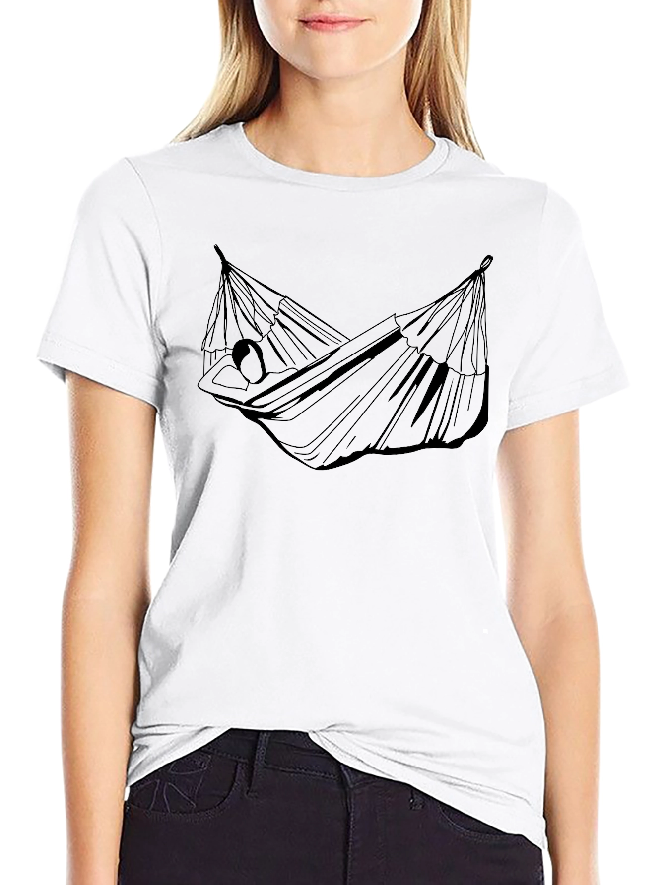 Relaxing Hammock Graphic Tee - Stylish Comfort