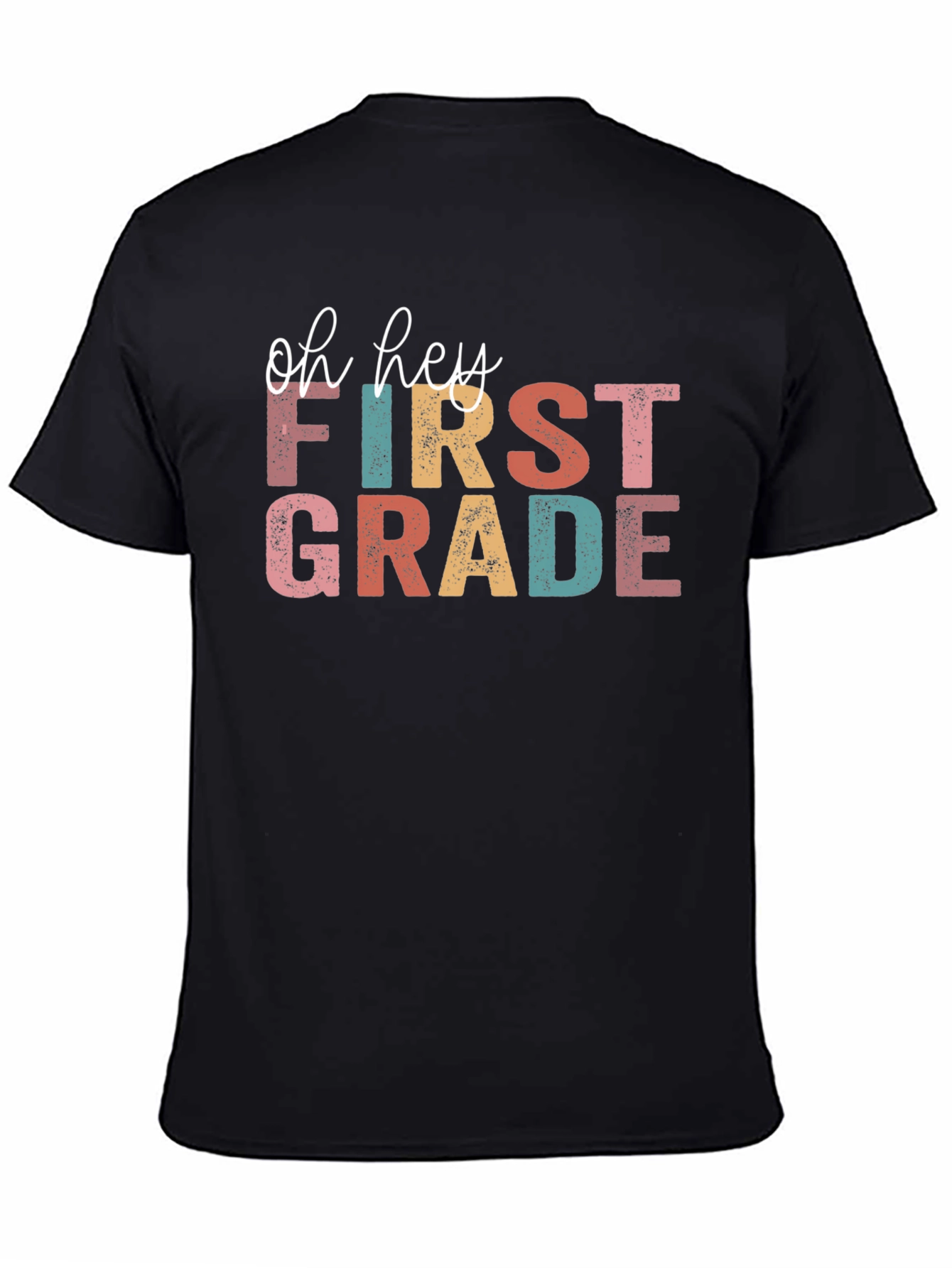 Oh Hey First Grade Black T-Shirt