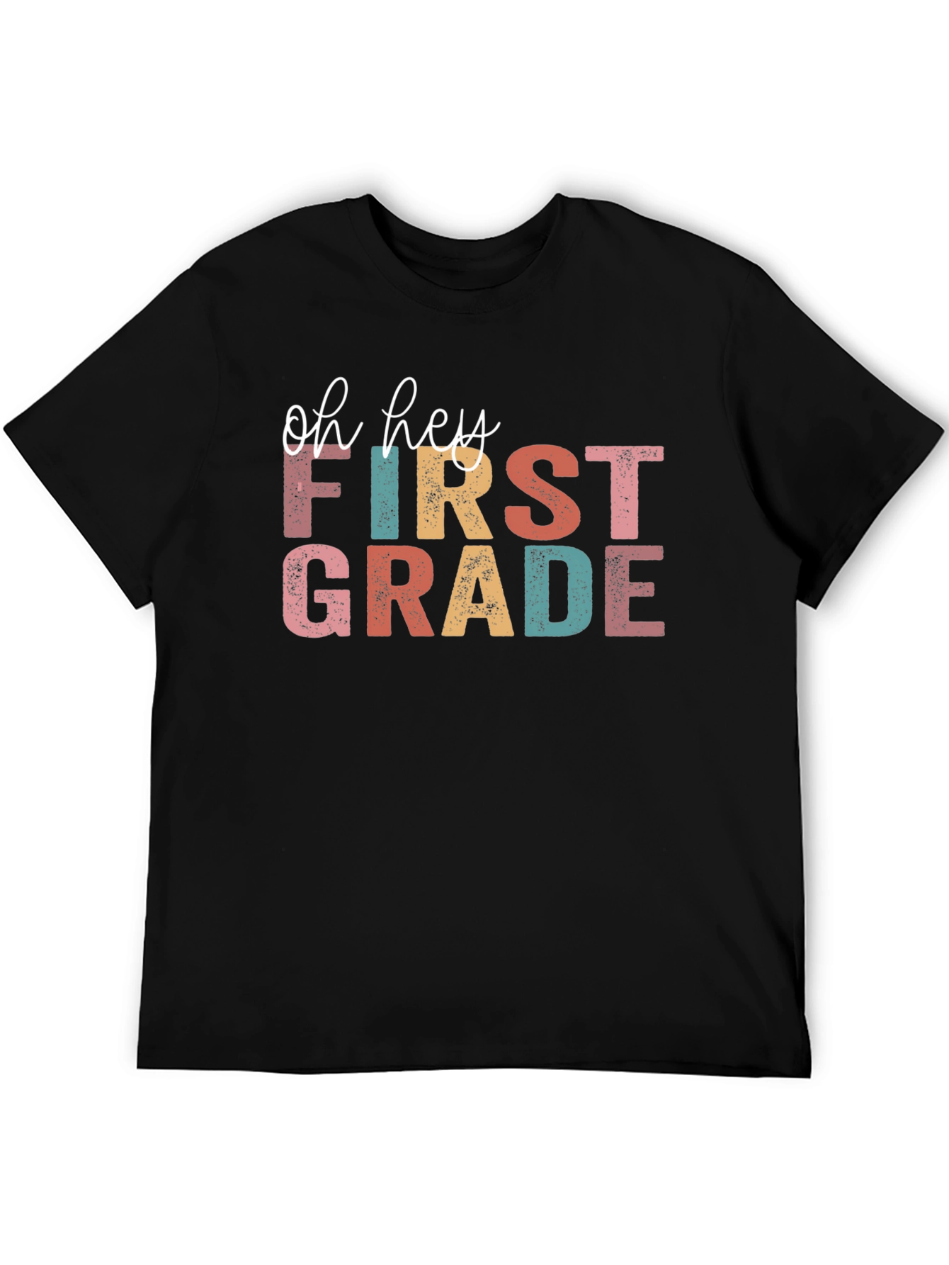 Oh Hey First Grade Black T-Shirt