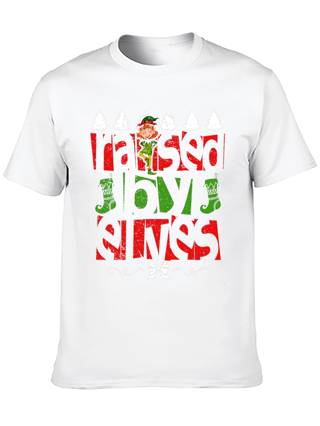 Raised By Elves Christmas T-Shirt