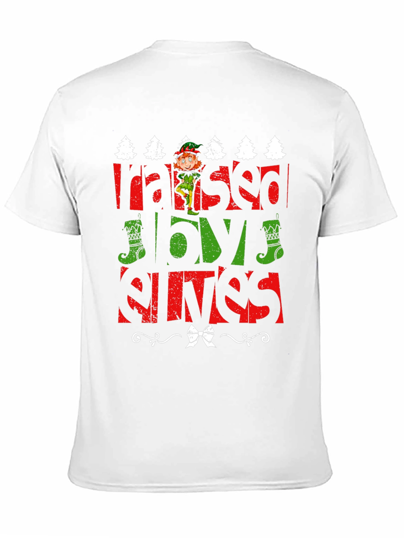 Raised By Elves Christmas T-Shirt