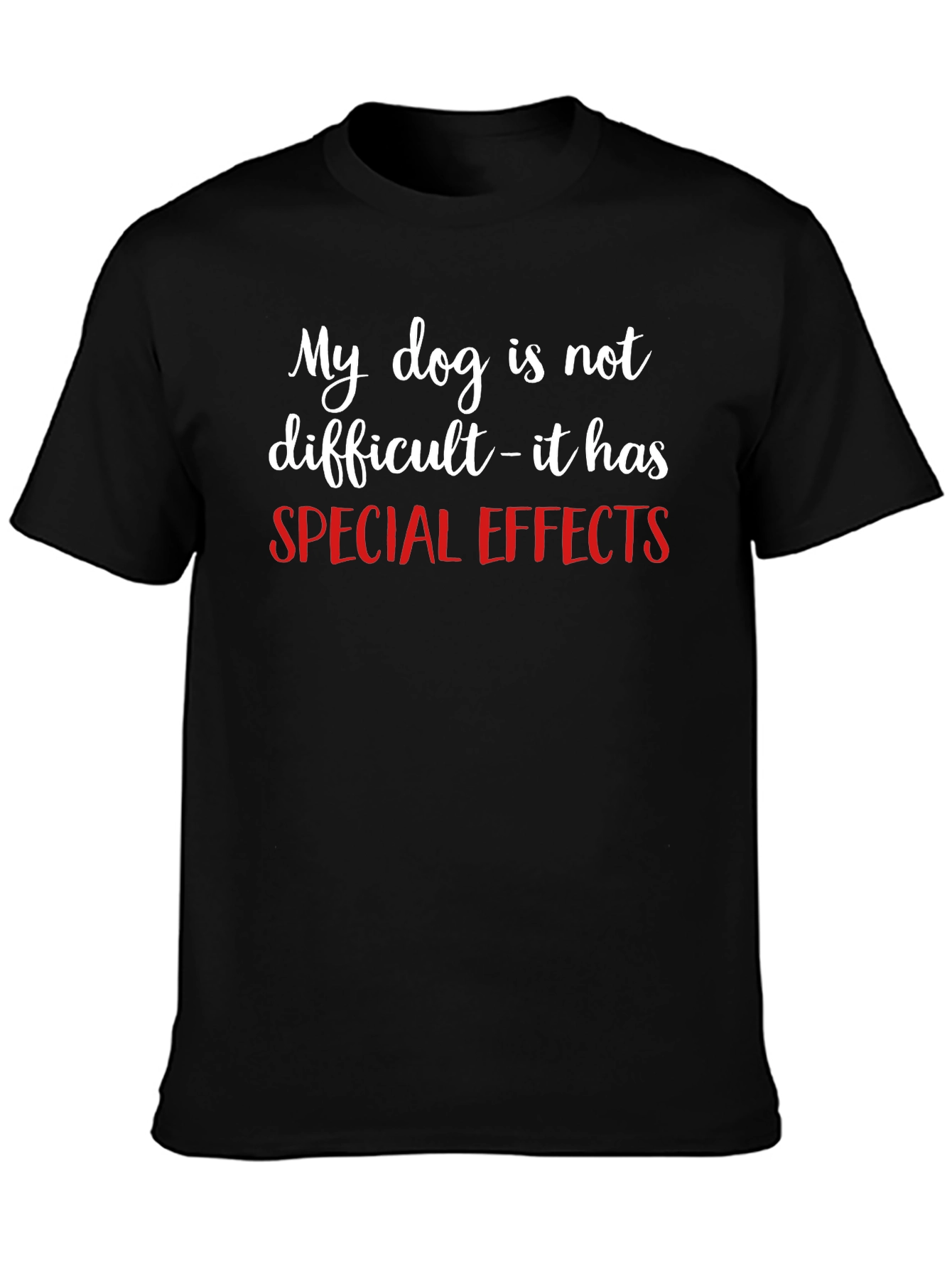 Funny Dog Special Effects Graphic T-Shirt