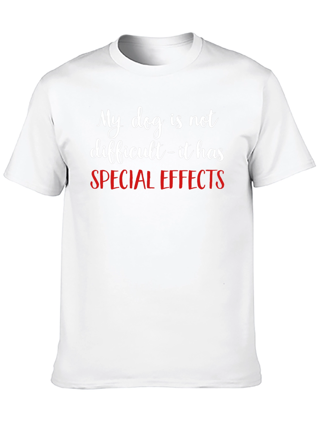 Funny Dog Special Effects Graphic T-Shirt
