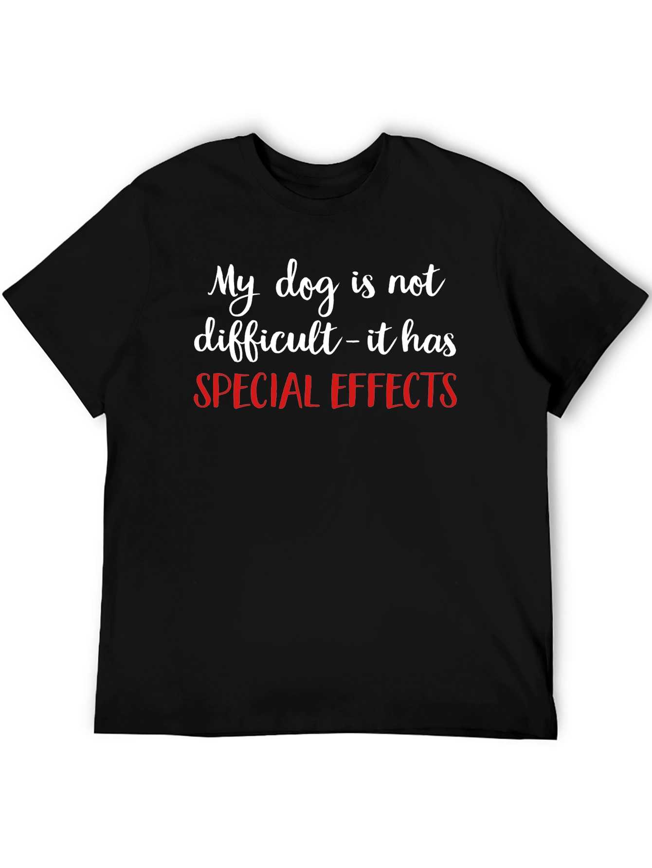 Funny Dog Special Effects Graphic T-Shirt