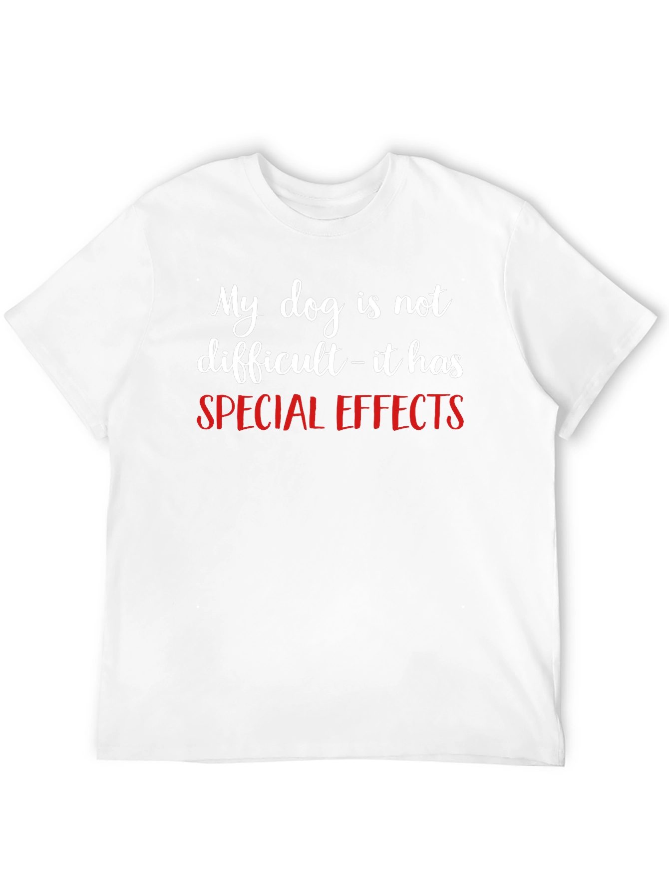 Funny Dog Special Effects Graphic T-Shirt